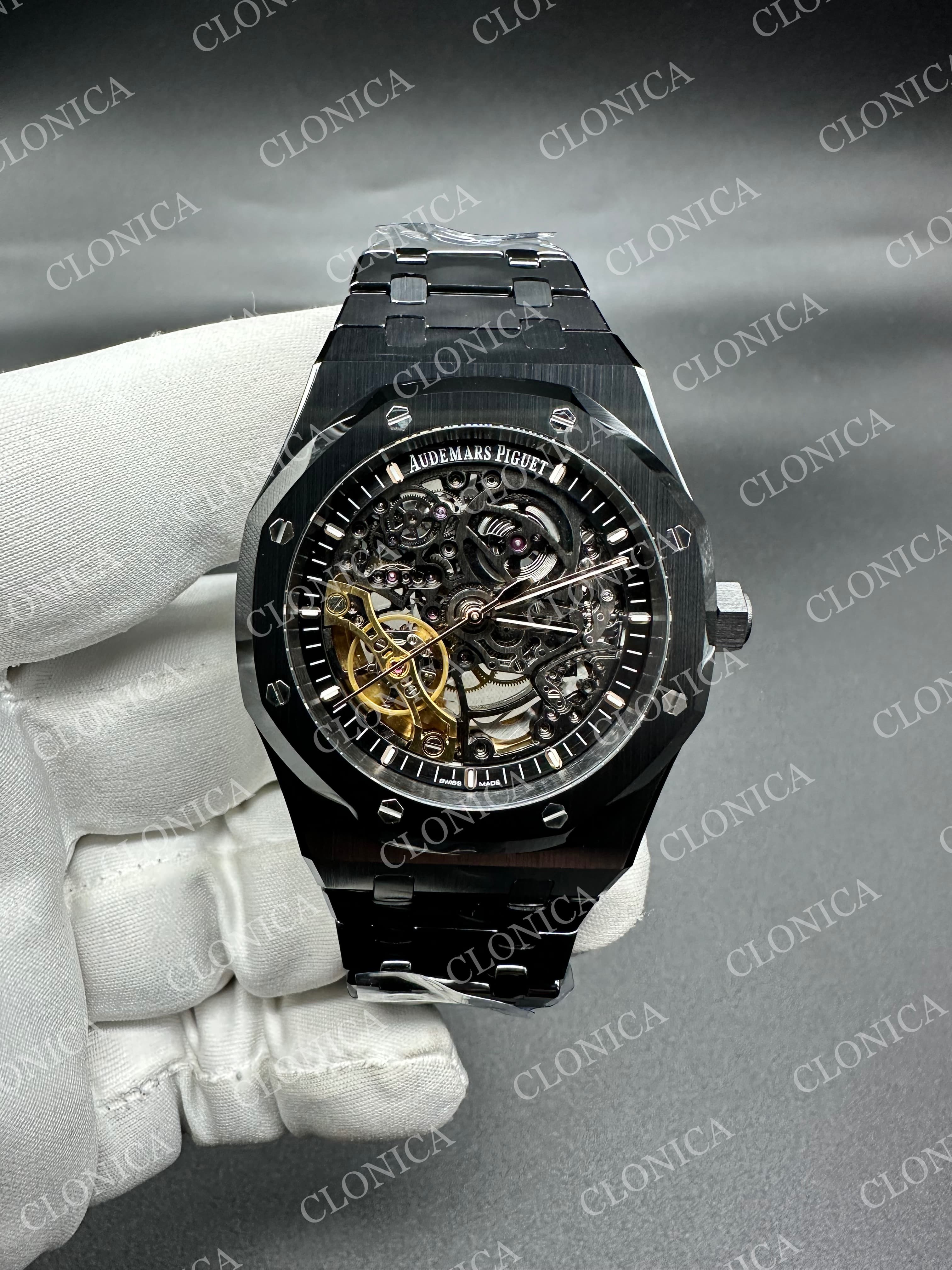 ROYAL OAK 41MM OPENWORKED CERAMIC 15416CE ON CERAMIC BRACELET SA3132 — view 1