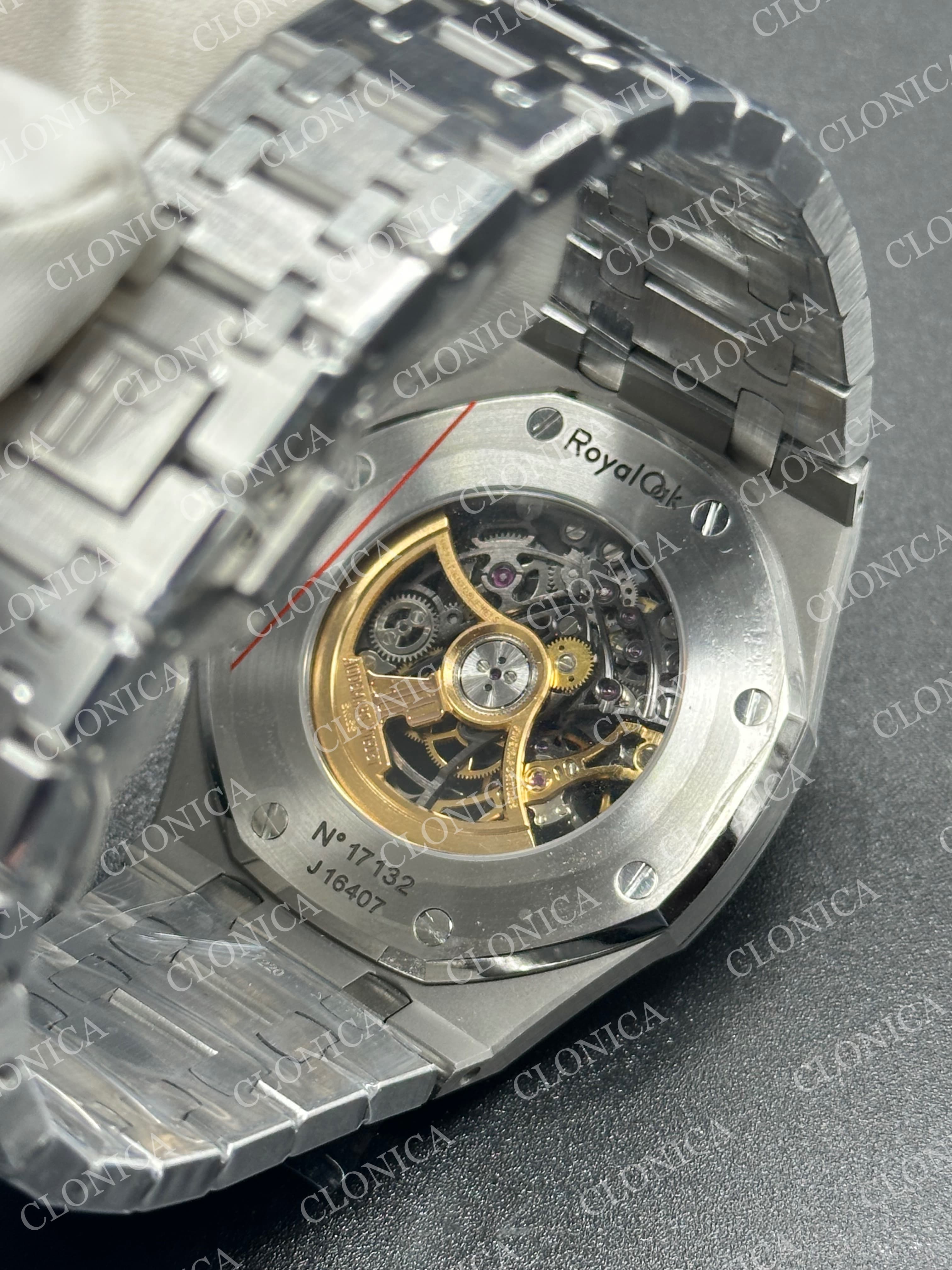 ROYAL OAK 41MM OPENWORKED 15407 SS BRACELET SA3132 — view 7