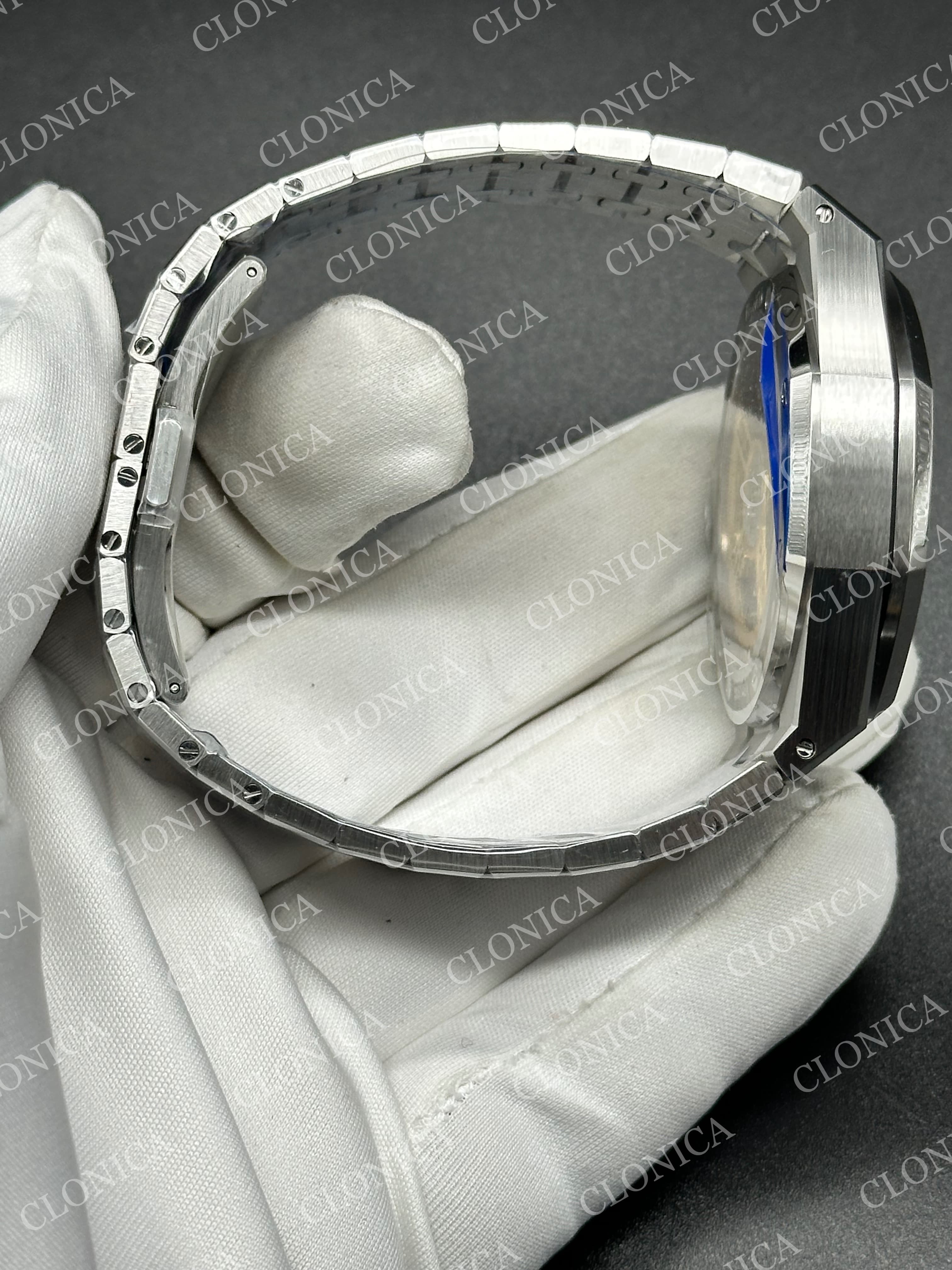 ROYAL OAK CHRONO 26240 SS BLACK DIAL ON SS BRACELET SA4401 SUPER CLONE — view 8