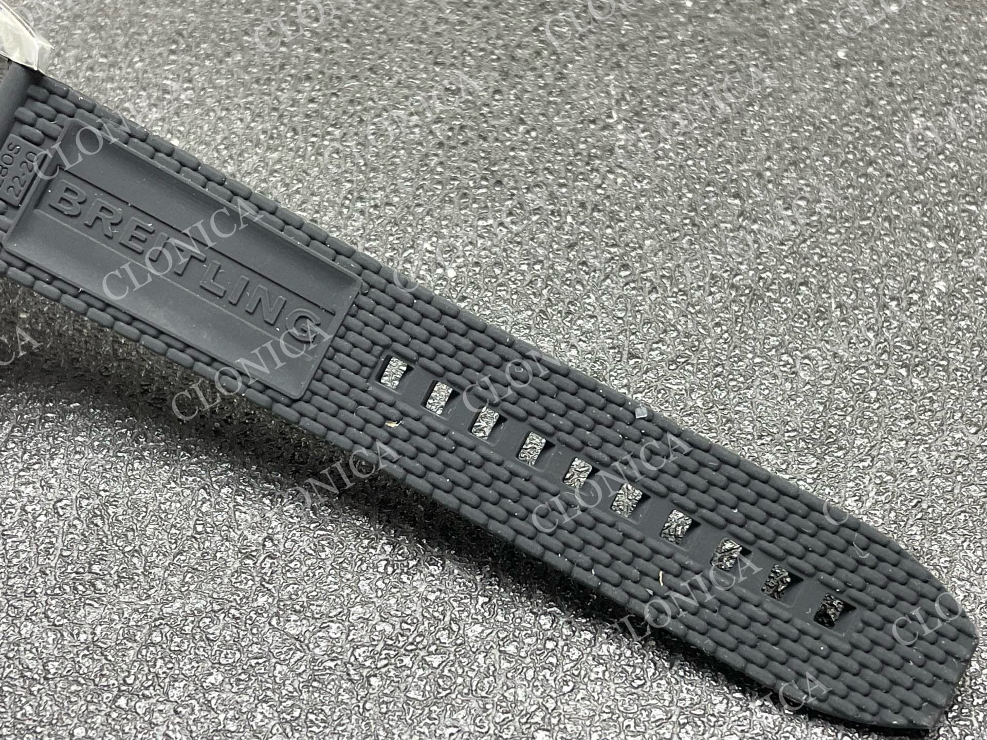 SUPEROCEAN 42MM AB2010 SS BLACK DIAL BLACK CERAMIC BEZEL ON BLACK RUBBER STRAP A2824 — view 6