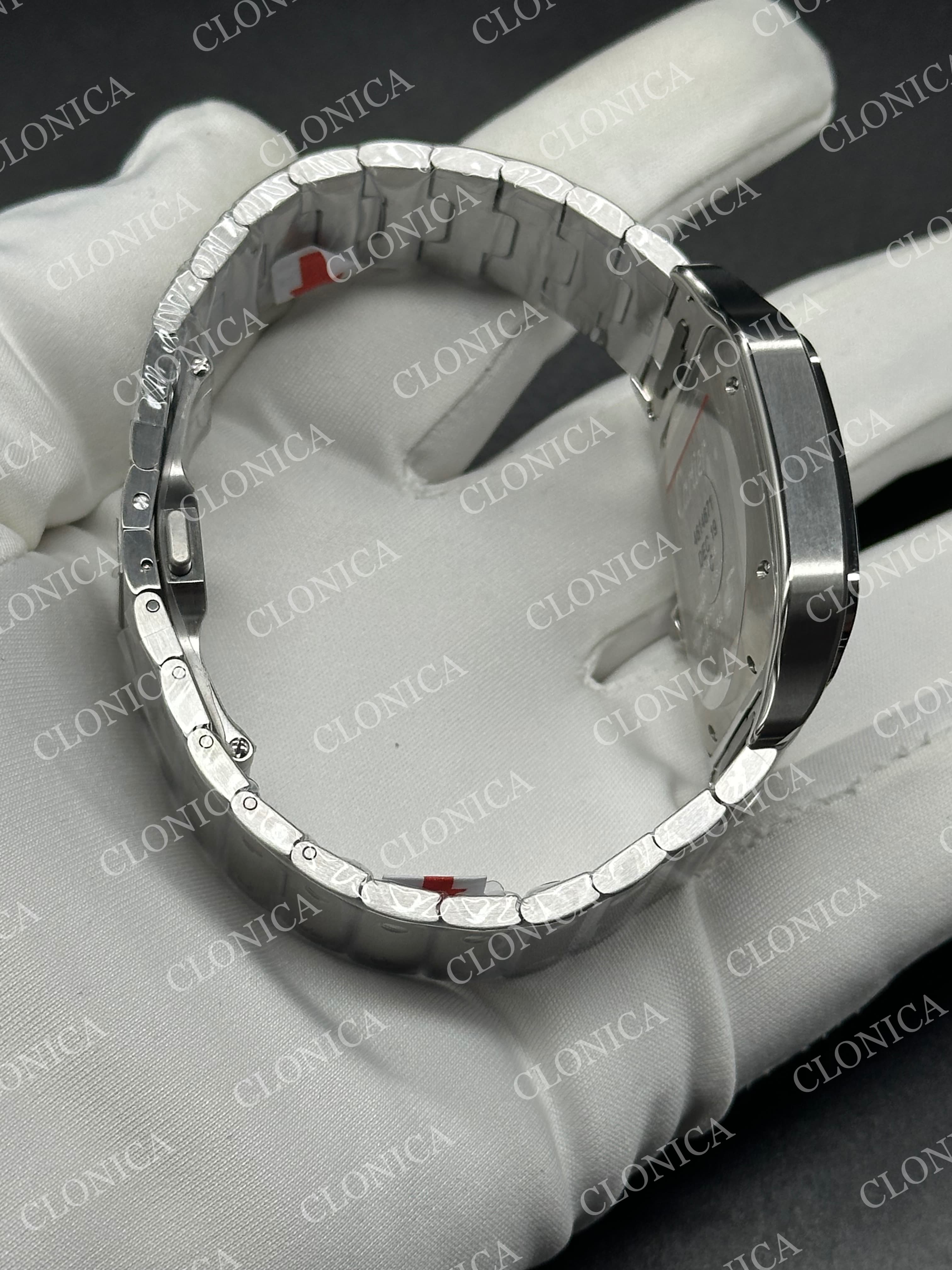 SANTOS DE CARTIER 40MM 1:1 BLUE DIAL ON SS SMARTLINKS BRACELET — view 6