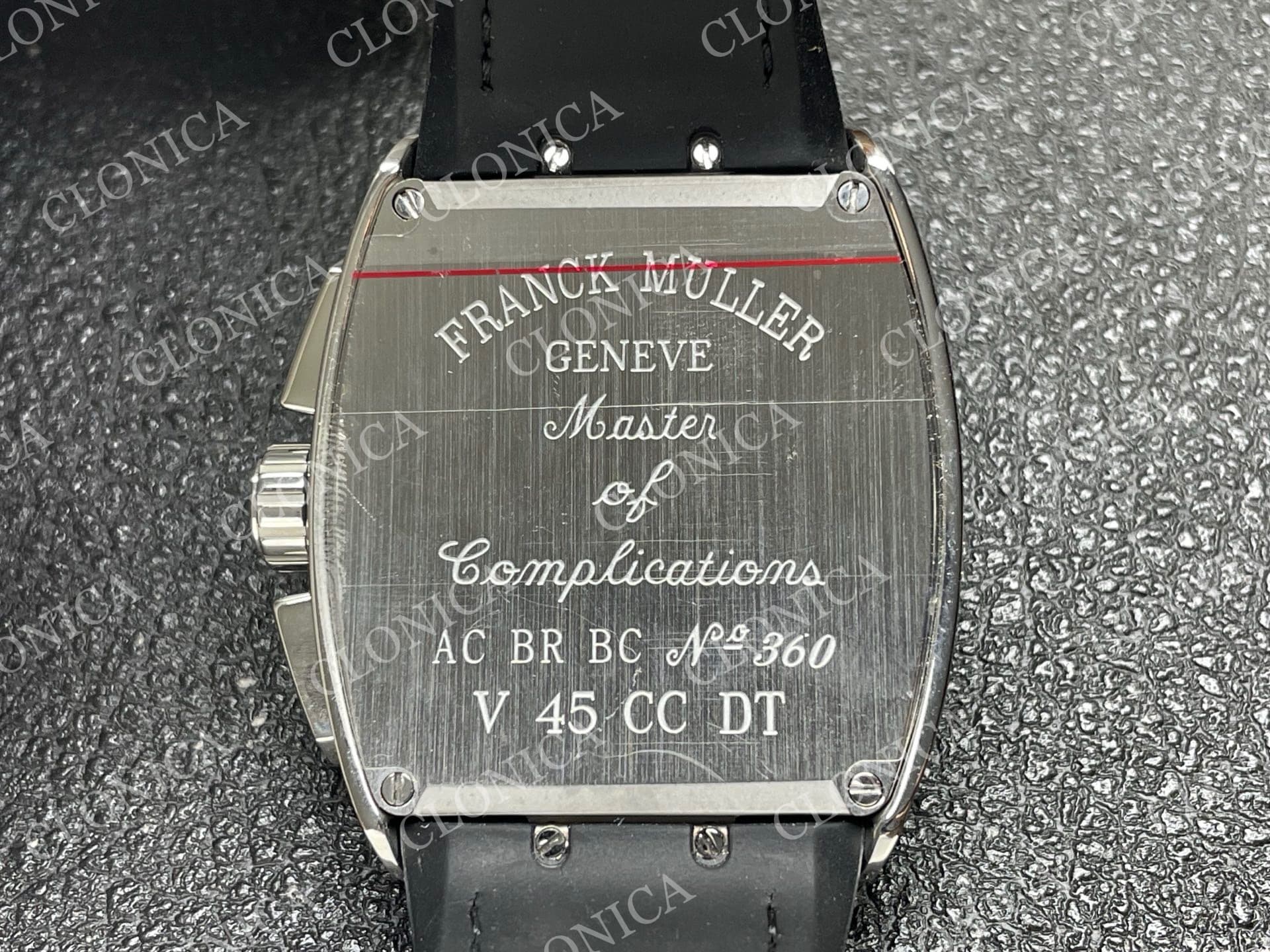VANGUARD V45 CHRONO BRUSHED SS PAVE CRYSTALS DIAMOND DIAL — view 8