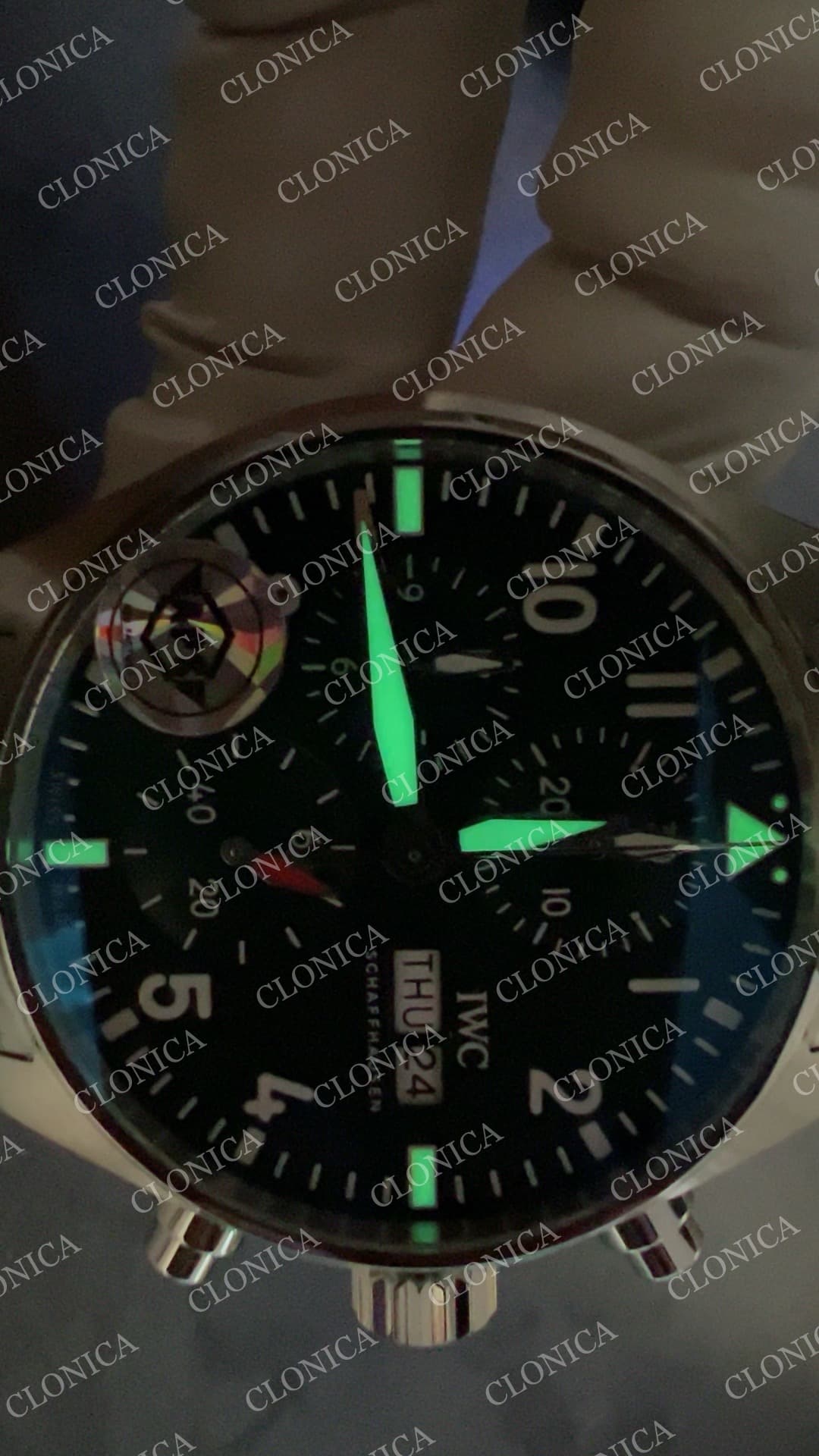 PILOT WATCH SS 1:1 GREEN DIAL ON SS BRACELET A69385 — view 9