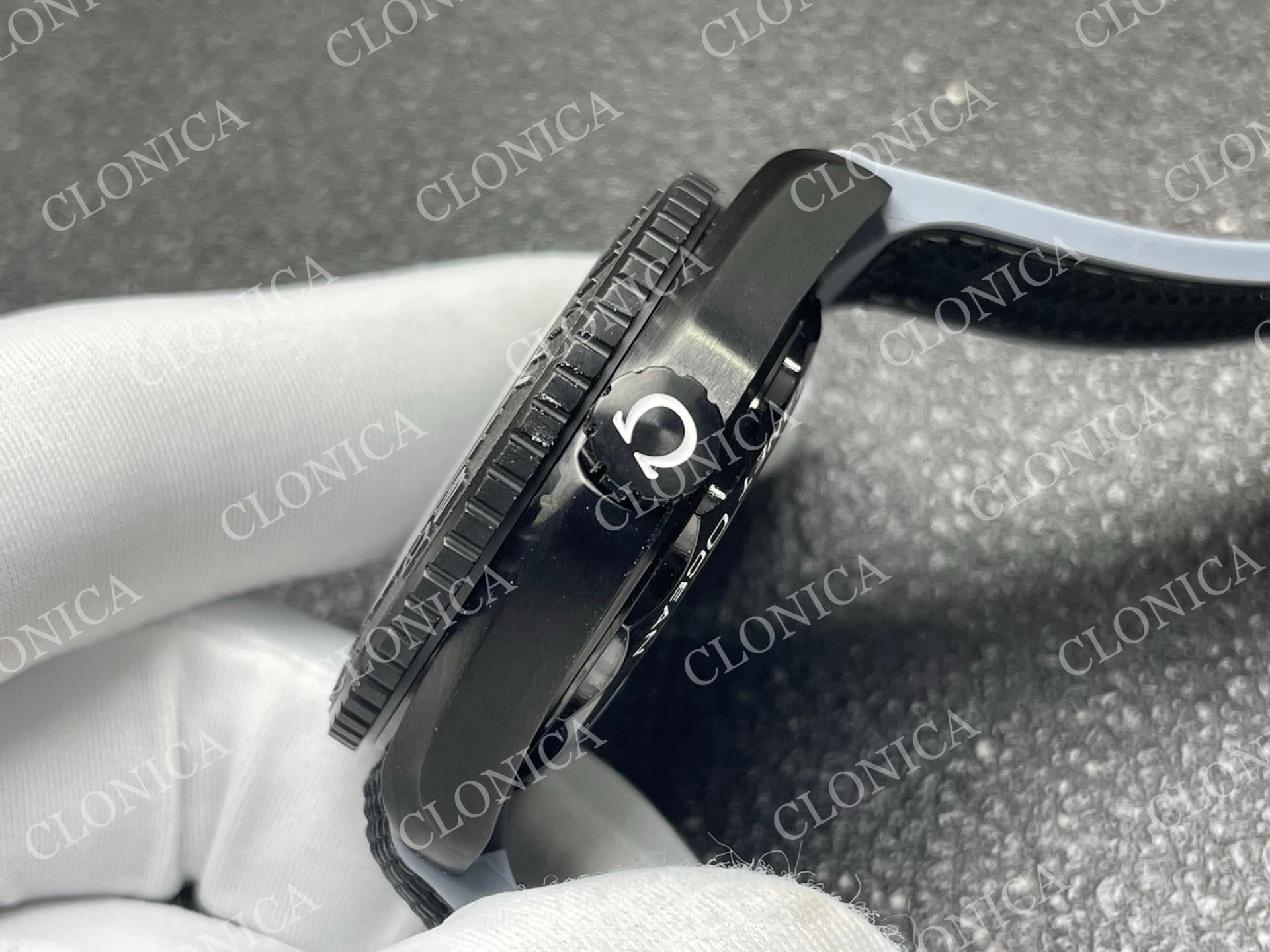 PLANET OCEAN 45.5MM GMT WORLDTIMER REAL CERAMIC 1:1 BLACK/GRAY DIAL — view 7