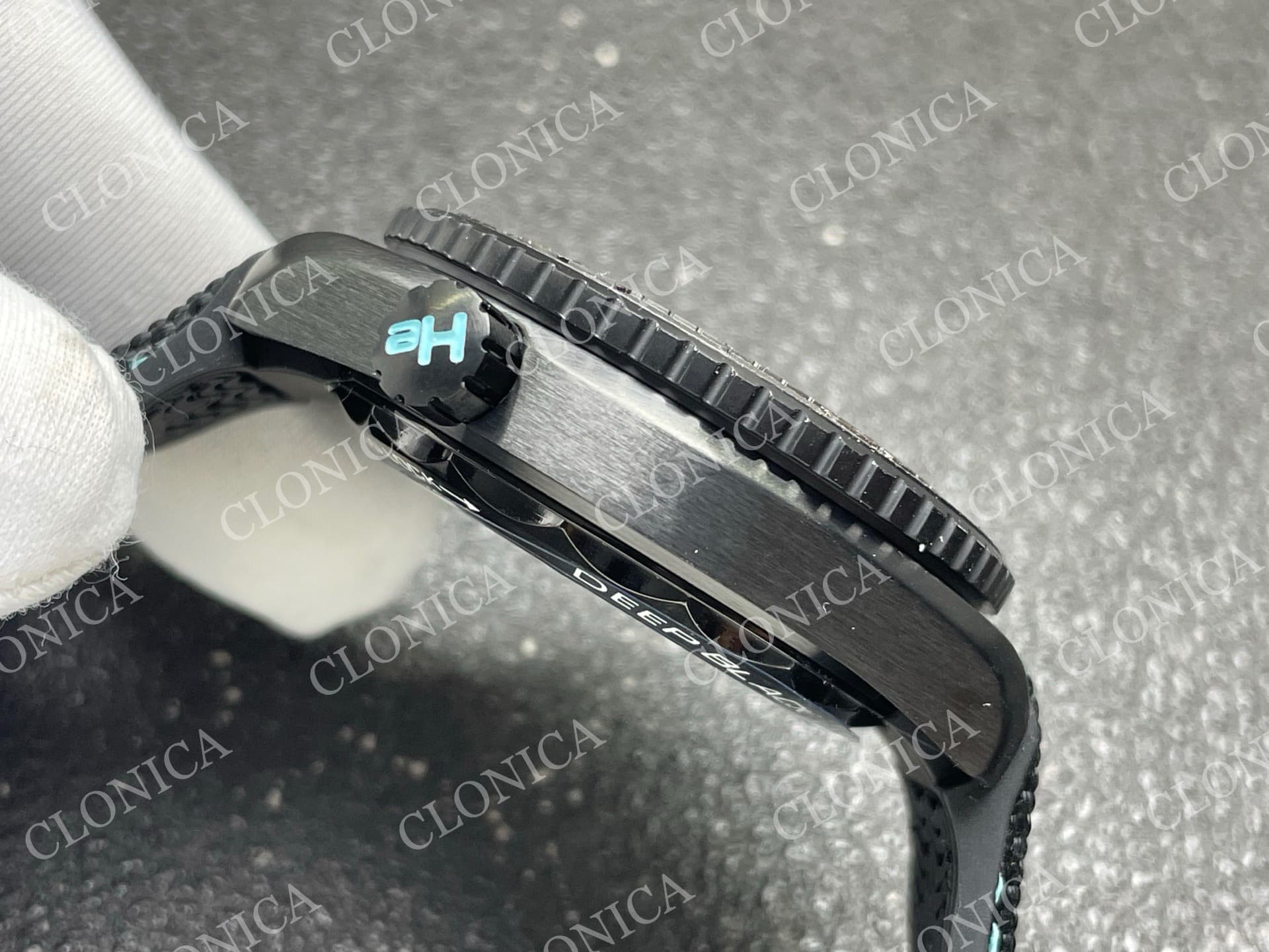 PLANET OCEAN 45.5MM GMT WORLDTIMER REAL CERAMIC 1:1 BLACK/BLUE DIAL — view 9