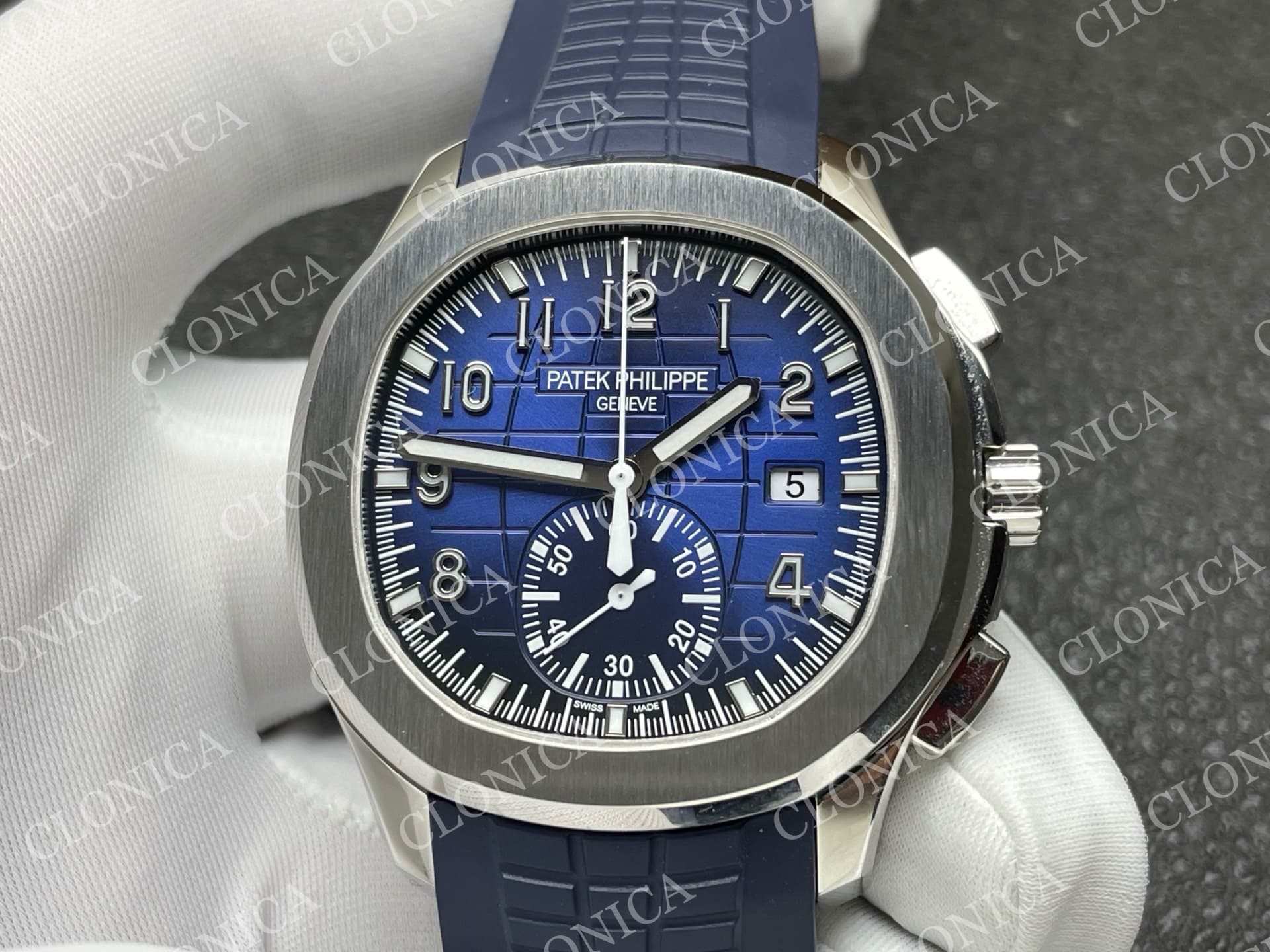 AQUANAUT 5968 SS BLUE DIAL — view 3
