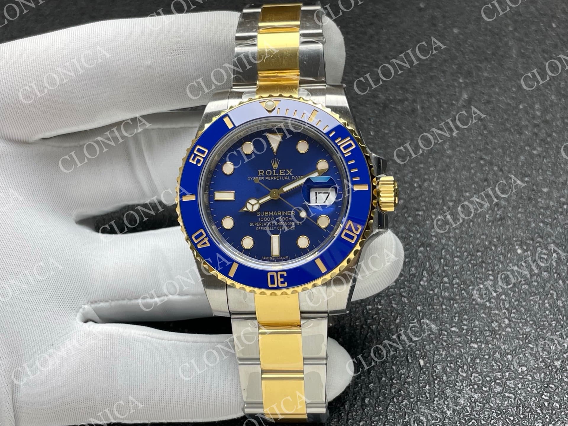 SUBMARINER 116610 40MM BLUE CERAMIC 904L SS/YG BLUE DIAL — view 1