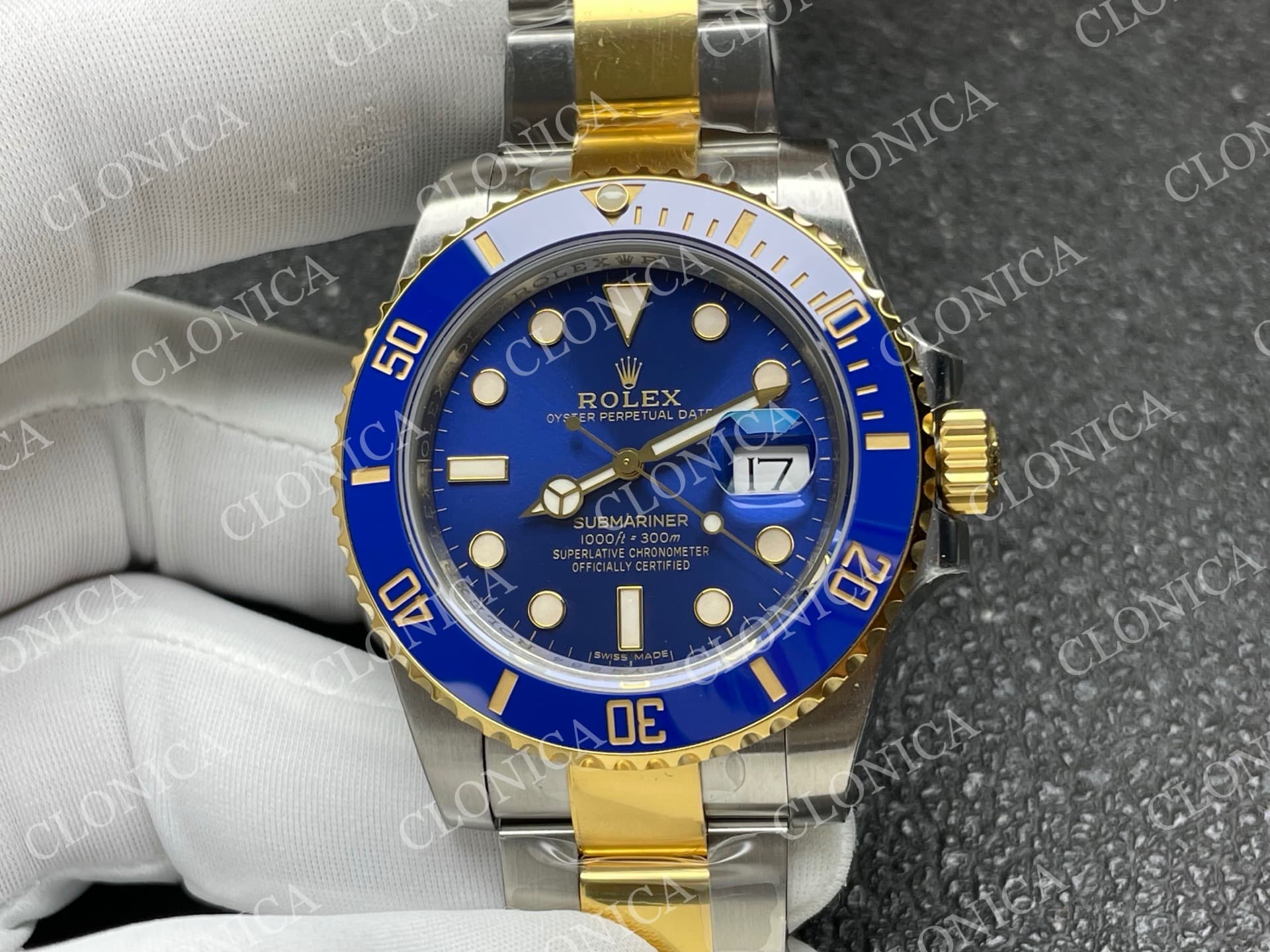 SUBMARINER 116610 40MM BLUE CERAMIC 904L SS/YG BLUE DIAL — view 3