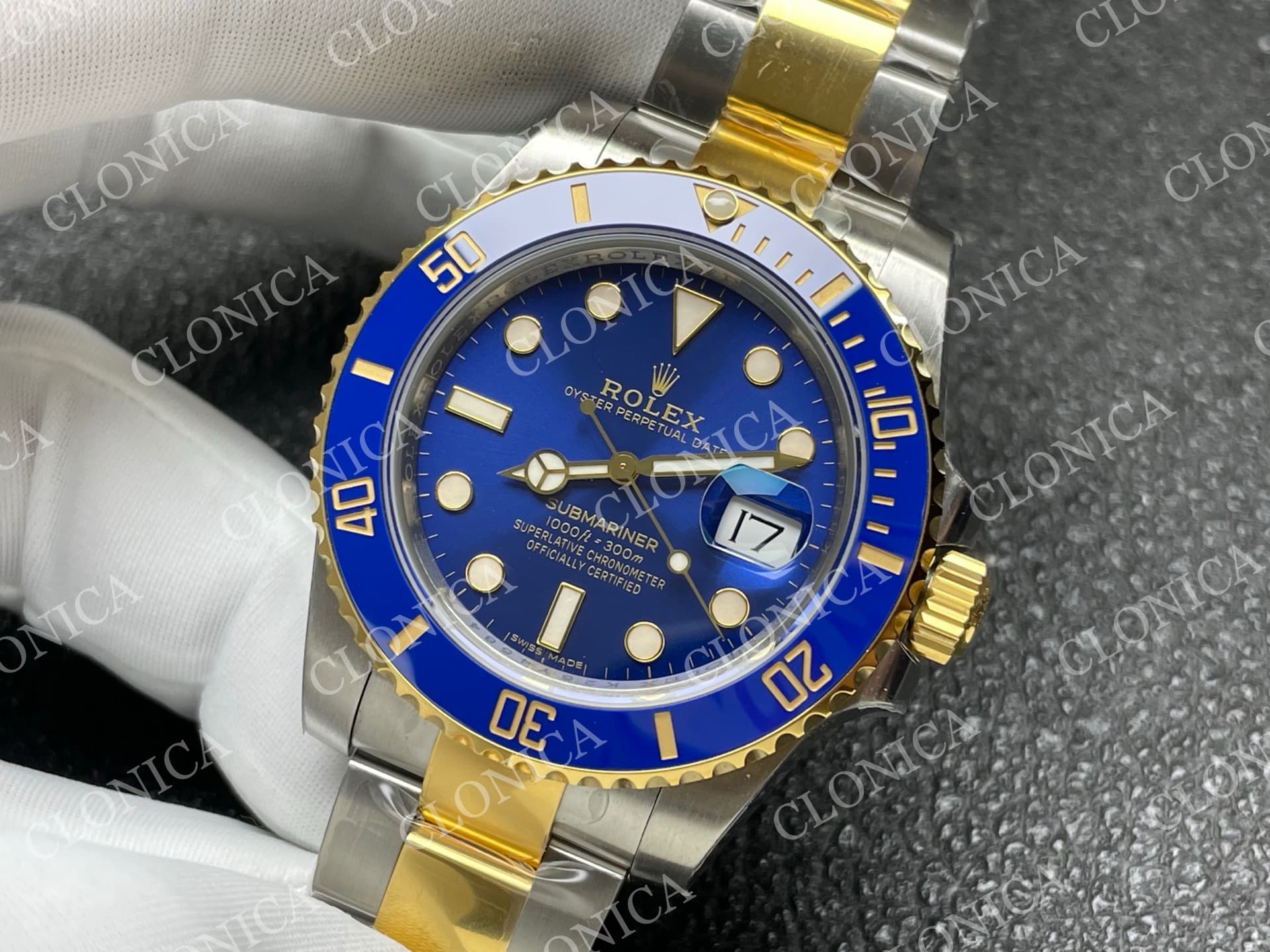 SUBMARINER 116610 40MM BLUE CERAMIC 904L SS/YG BLUE DIAL — view 4