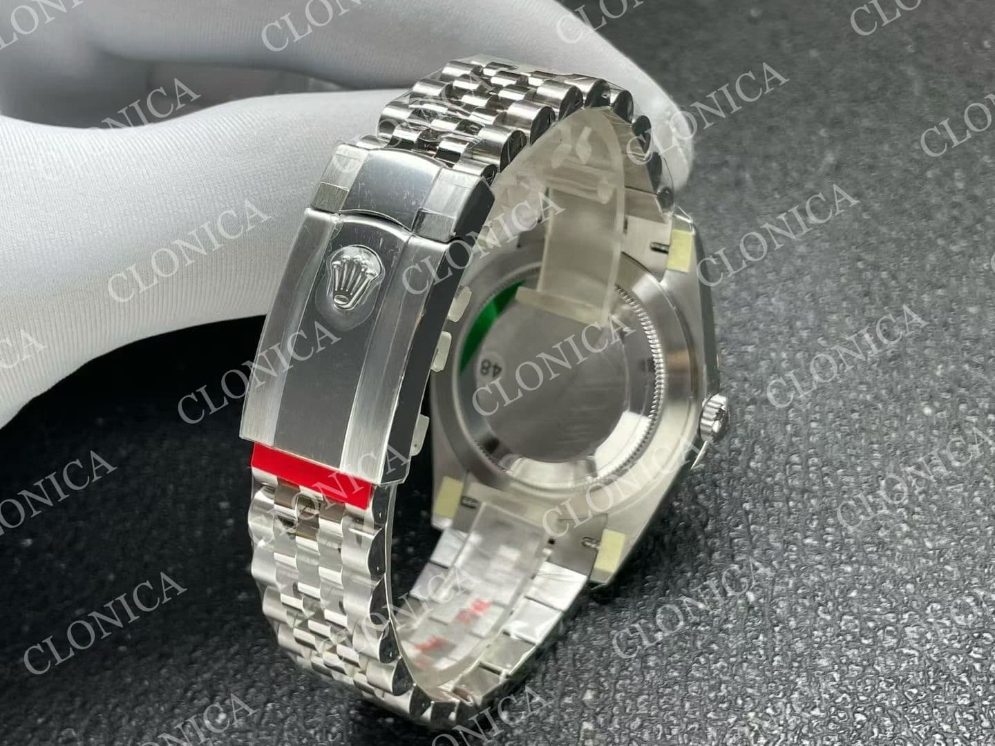 DATEJUST 41 126334 904L SS OMBRE GREEN DIAL ON JUBILEE BRACELET DD3235 — view 4