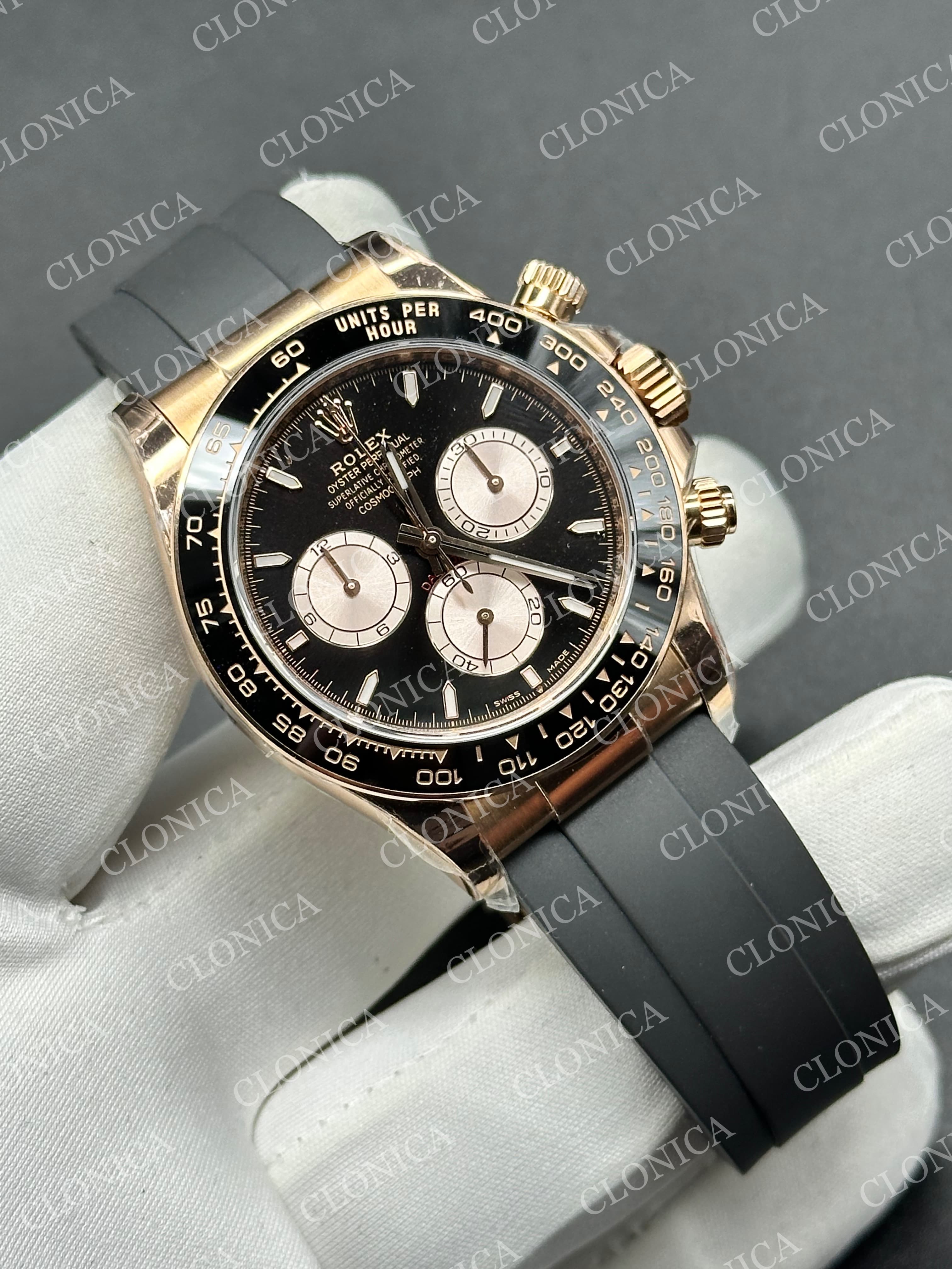 DAYTONA 126515 RG GAIN WEIGHT BLACK DIAL RG SUBDIAL ON OYSTERFLEX STRAP — view 2