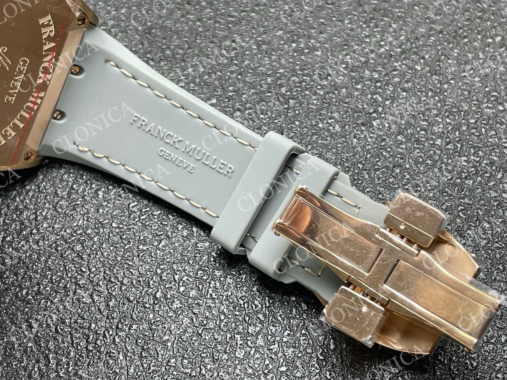 VANGUARD V45 CHRONO BRUSHED RG CASE GOLD INNER BEZEL GRAY DIAL — view 6