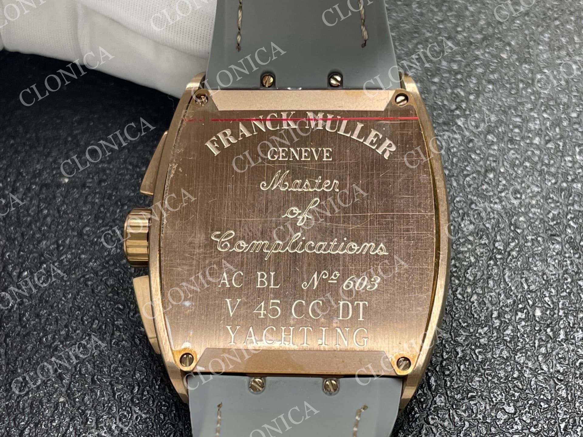 VANGUARD V45 CHRONO BRUSHED RG CASE GOLD INNER BEZEL GRAY DIAL — view 8