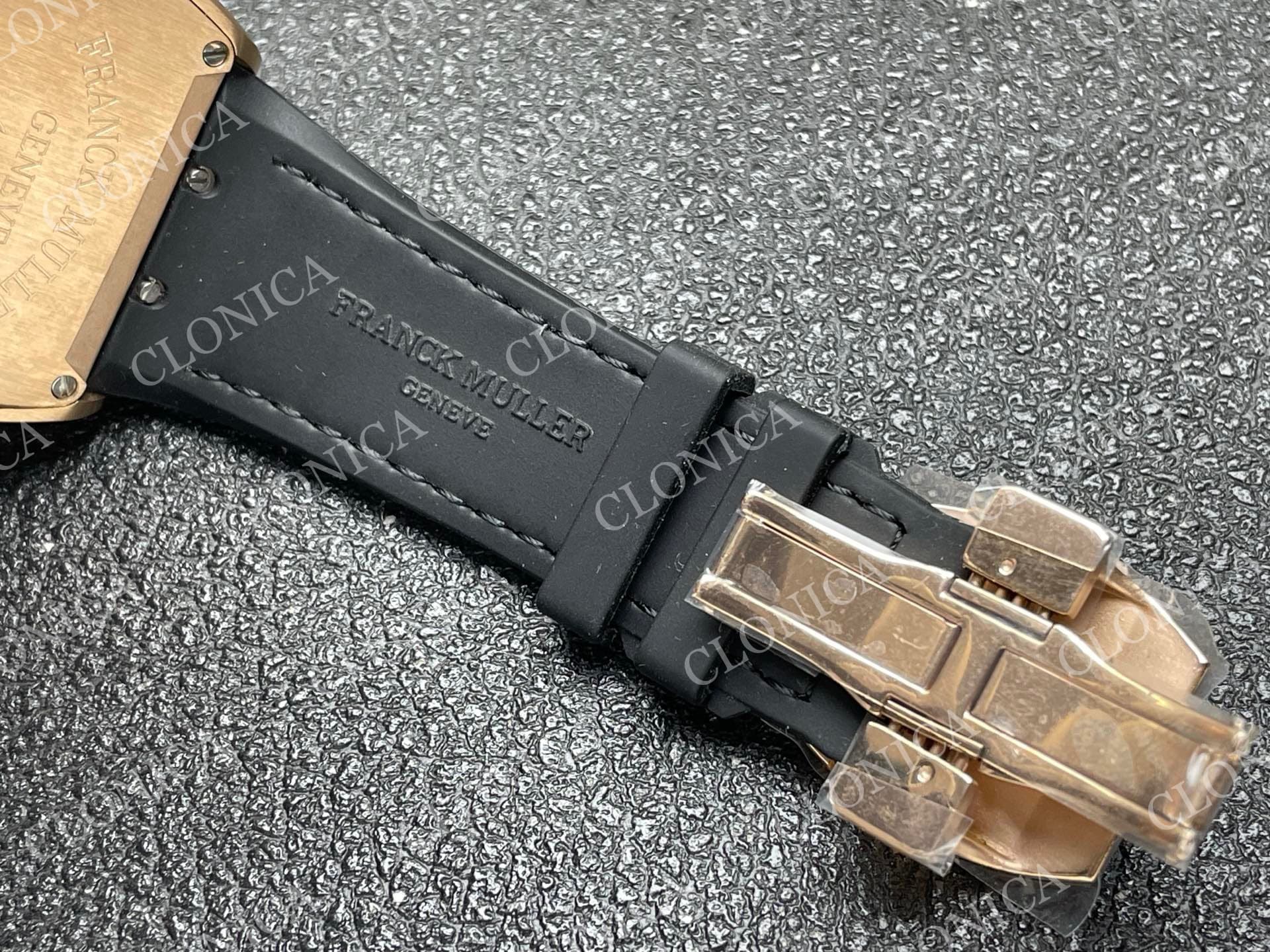 VANGUARD V45 CHRONO BRUSHED RG CASE GOLD INNER BEZEL BLACK DIAL — view 6