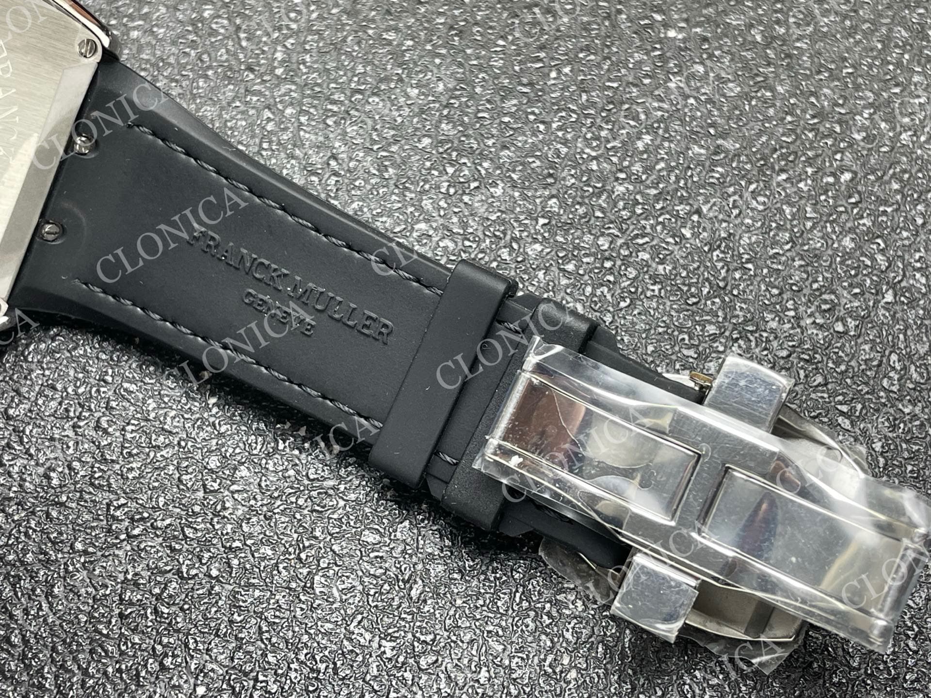 VANGUARD V45 CHRONO BRUSHED SS PAVE CRYSTALS BLACK DIAL — view 6