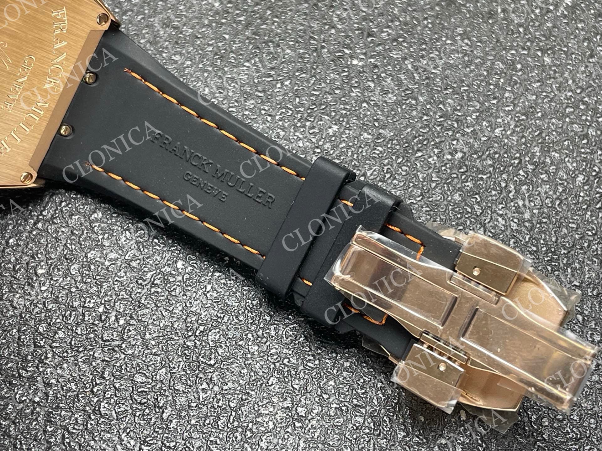 VANGUARD V45 CHRONO RG PAVE CRYSTALS GOLD INNER BEZEL BLACK DIAL — view 6