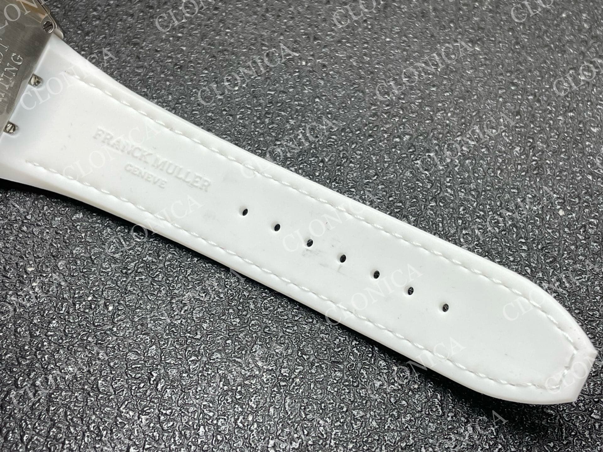 VANGUARD V45 SS WHITE ORANGE TEXTURED DIAL ON WHITE GUMMY STRAP A2824 — view 6