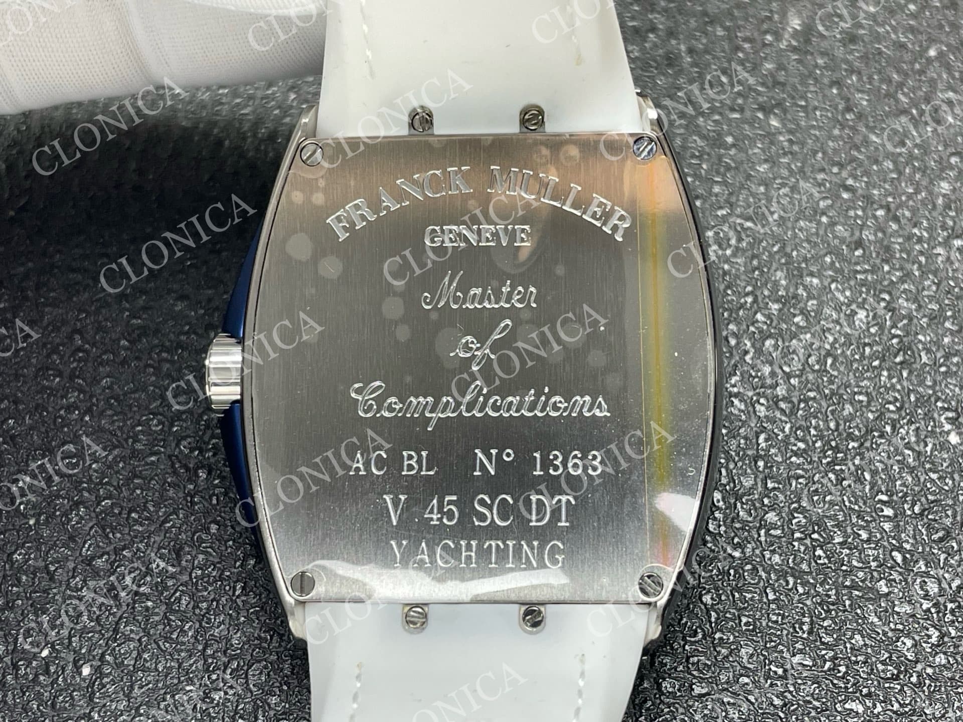 VANGUARD V45 SS WHITE ORANGE TEXTURED DIAL ON WHITE GUMMY STRAP A2824 — view 8