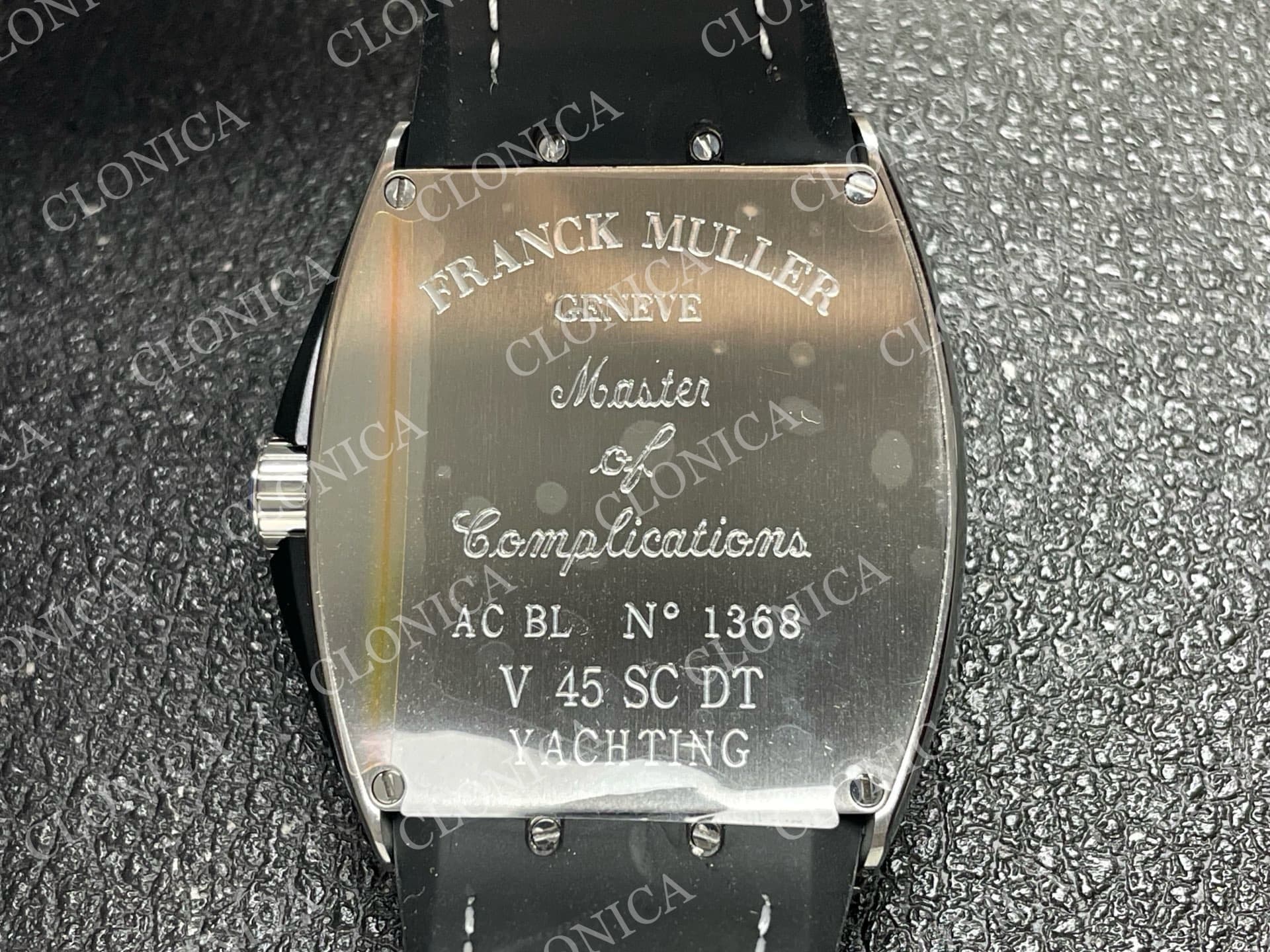 VANGUARD V45 SS WHITE BLACK TEXTURED DIAL ON BLACK GUMMY STRAP A2824 — view 8