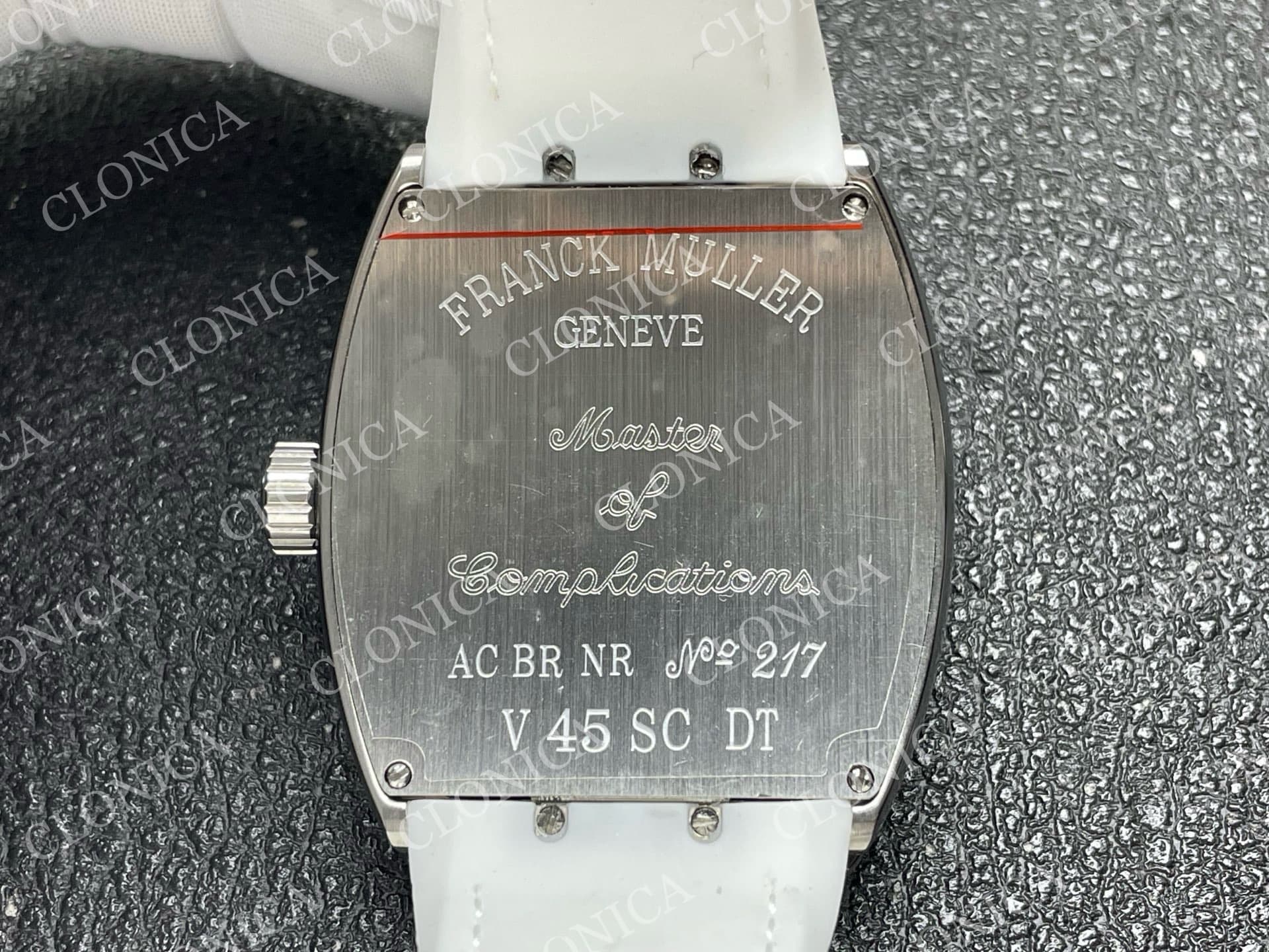 VANGUARD V45 SS WHITE TEXTURED DIAL ON WHITE GUMMY STRAP A2824 — view 8