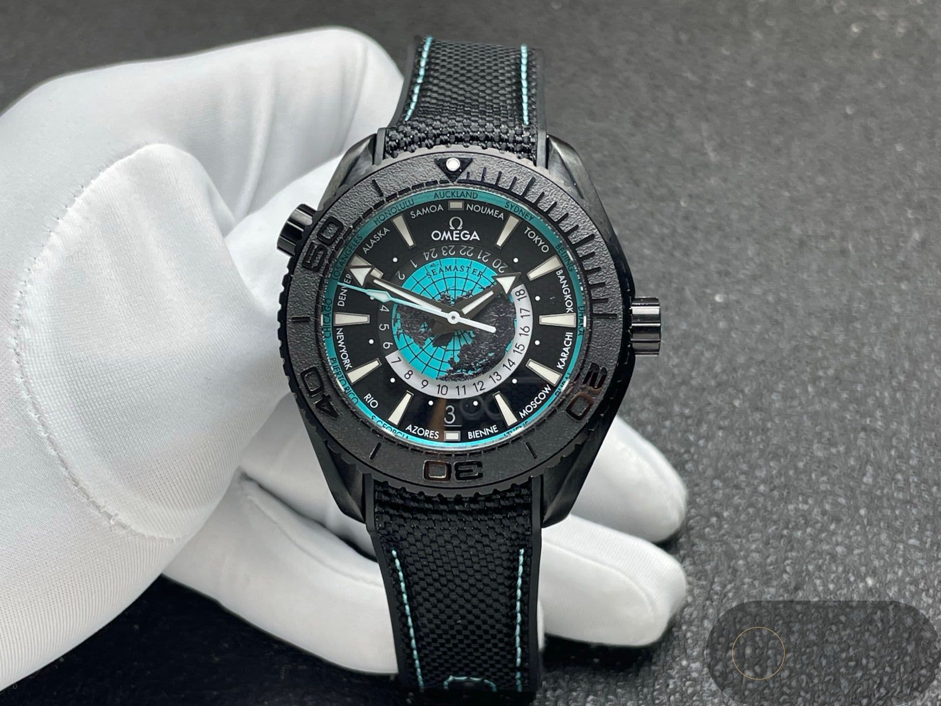 PLANET OCEAN 45.5MM GMT WORLDTIMER REAL CERAMIC — view 1