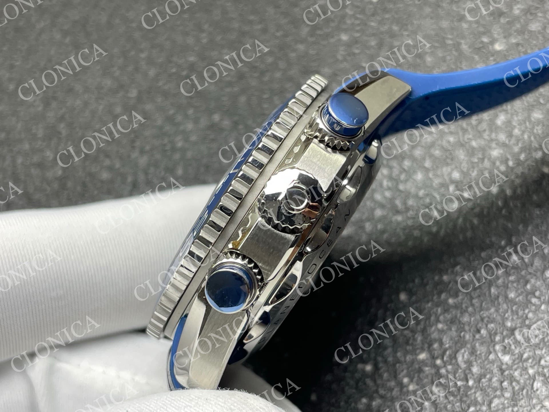 PLANET OCEAN MASTER CHRONOMETER BLUE CERAMIC BEZEL 1:1 BLUE DIAL — view 7