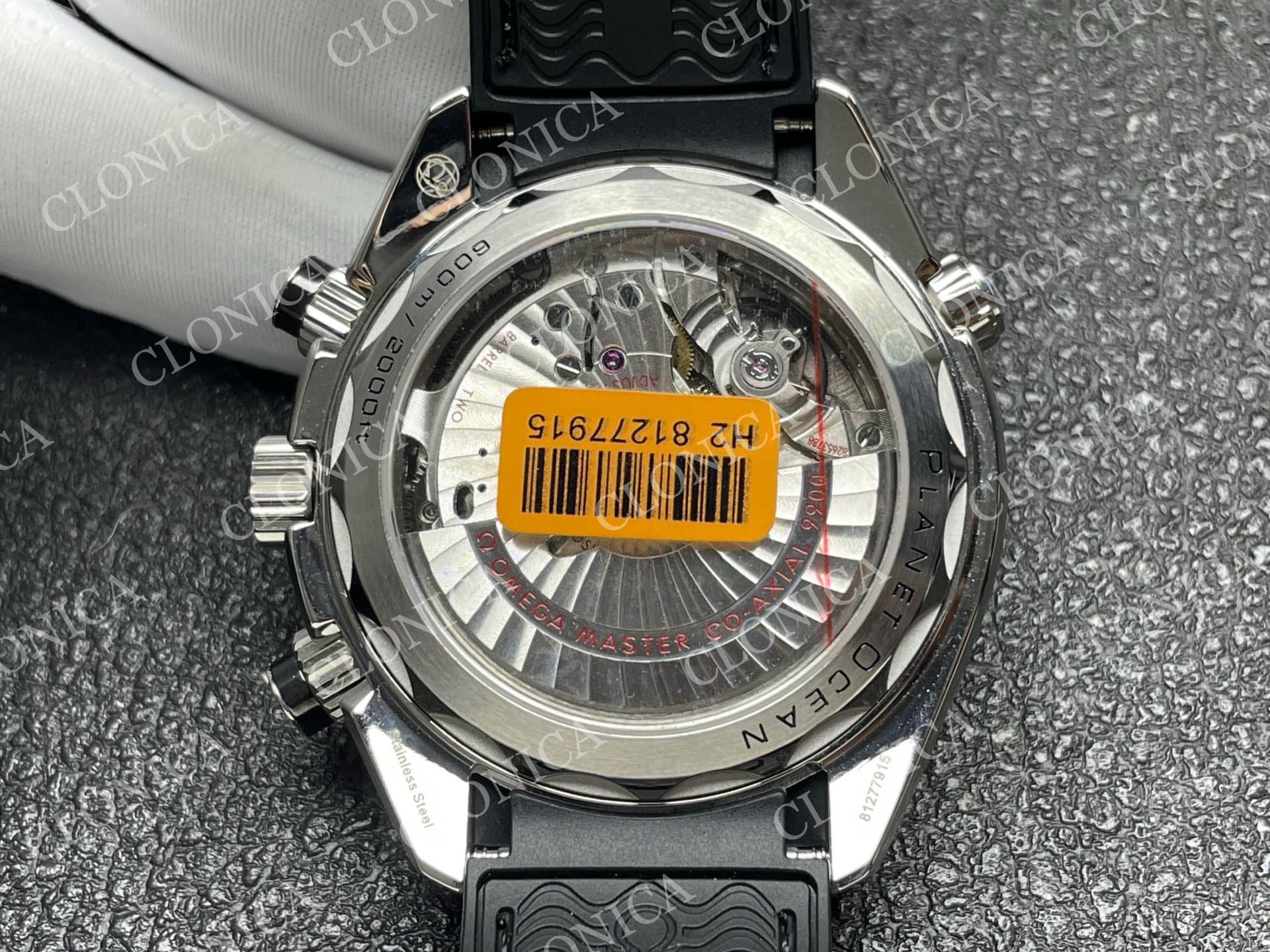 PLANET OCEAN MASTER CHRONOMETER BLACK CERAMIC BEZEL BLACK DIAL — view 8
