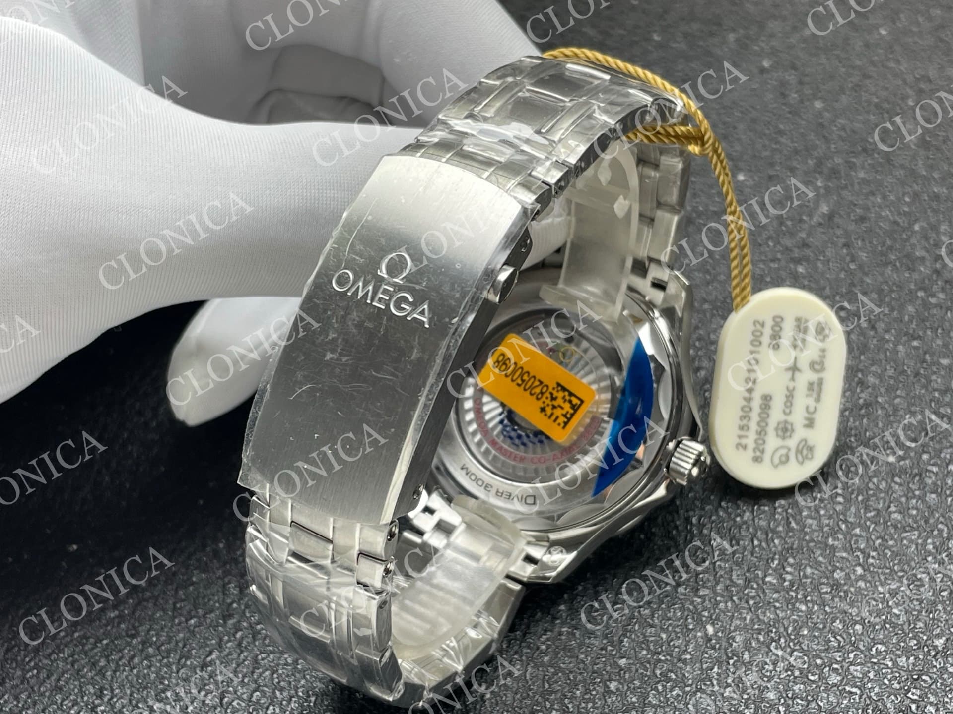 SEAMASTER DIVER 300M AMERICAS CUP SS 1:1 WHITE WAVE CERAMIC DIAL — view 5