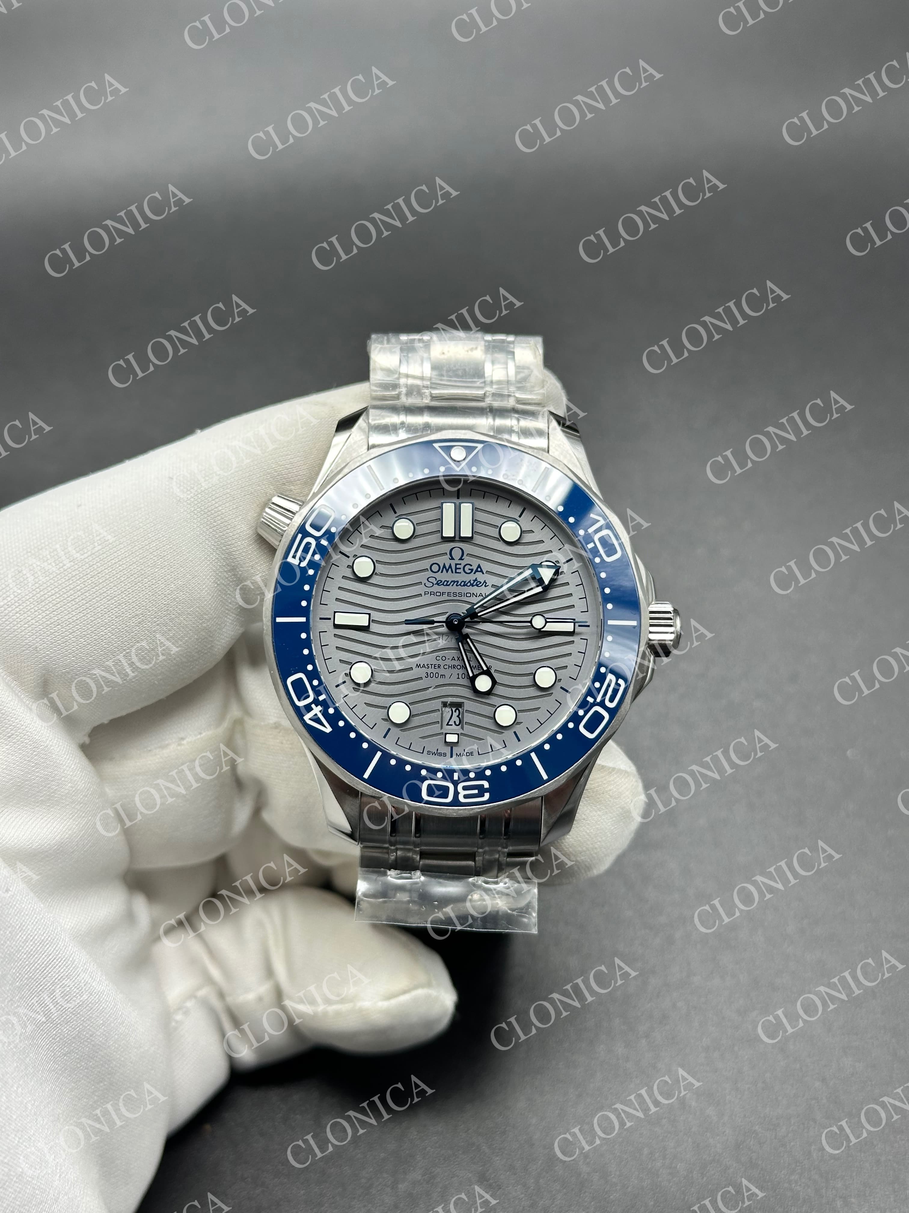 SEAMASTER DIVER 300M BLUE CERAMIC WITH BLUE DIAL — view 1