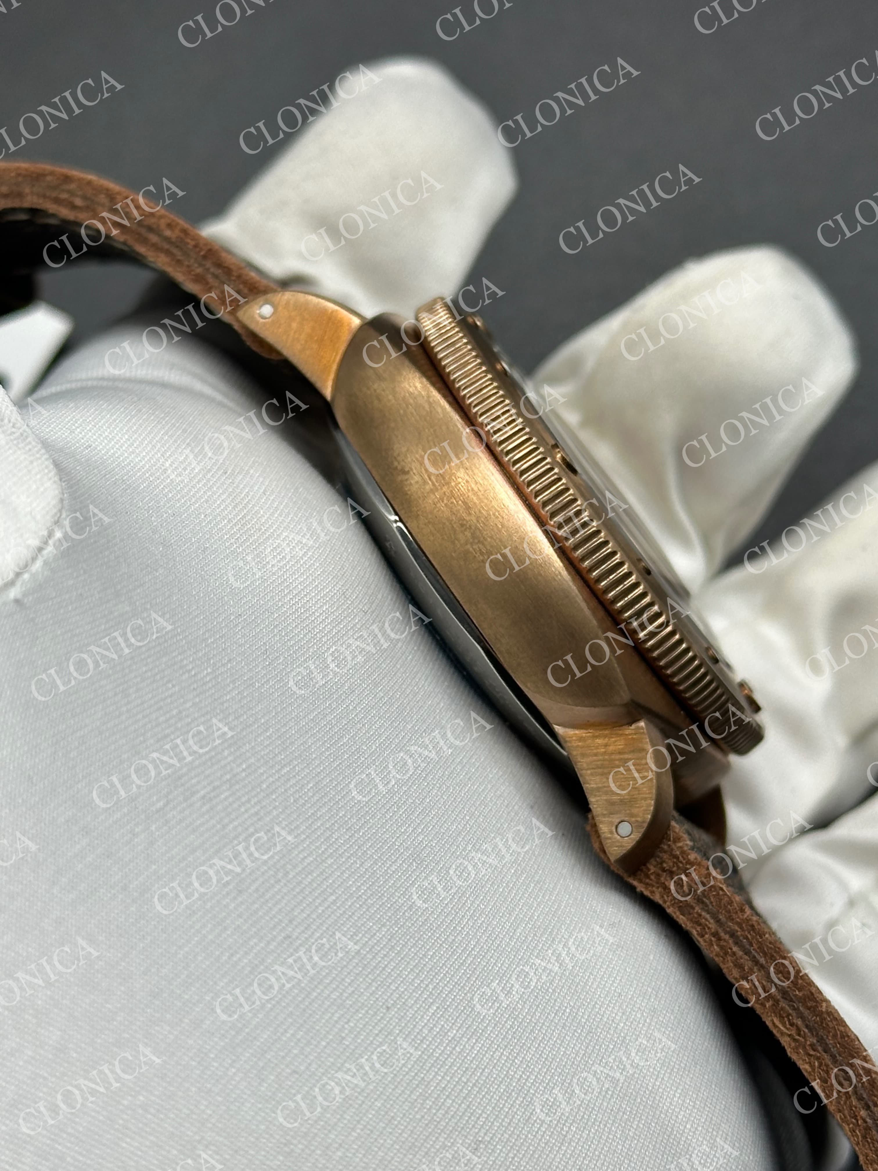 PAM382 N BRONZO 1:1 ON BROWN DISTRESSED CALFSKIN STRAP VSP9000 — view 5
