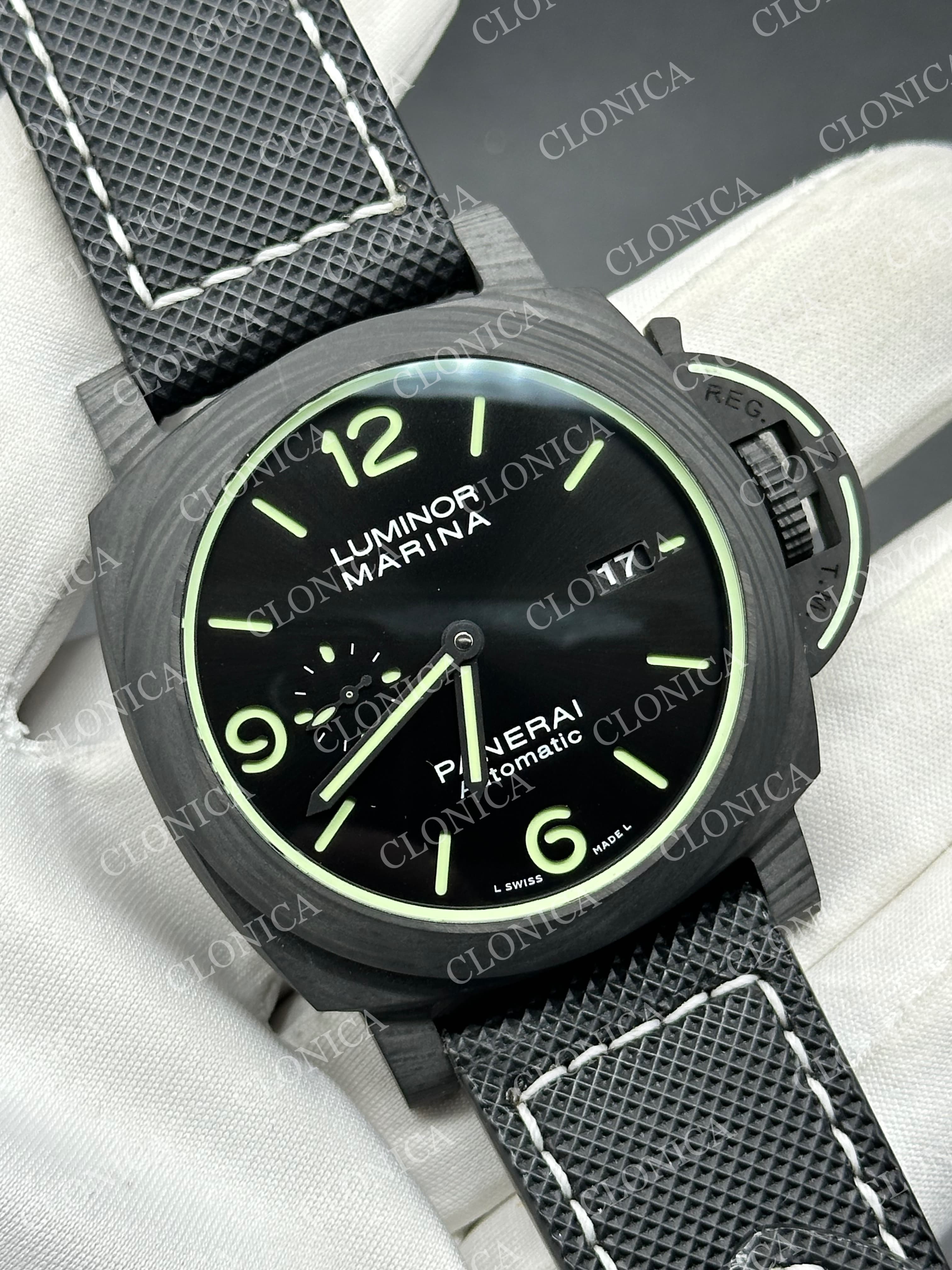 PAM1118 CARBOTECH ON BLACK KEVLAR COMPOSITE STRAP P.9010 CLONE — view 2