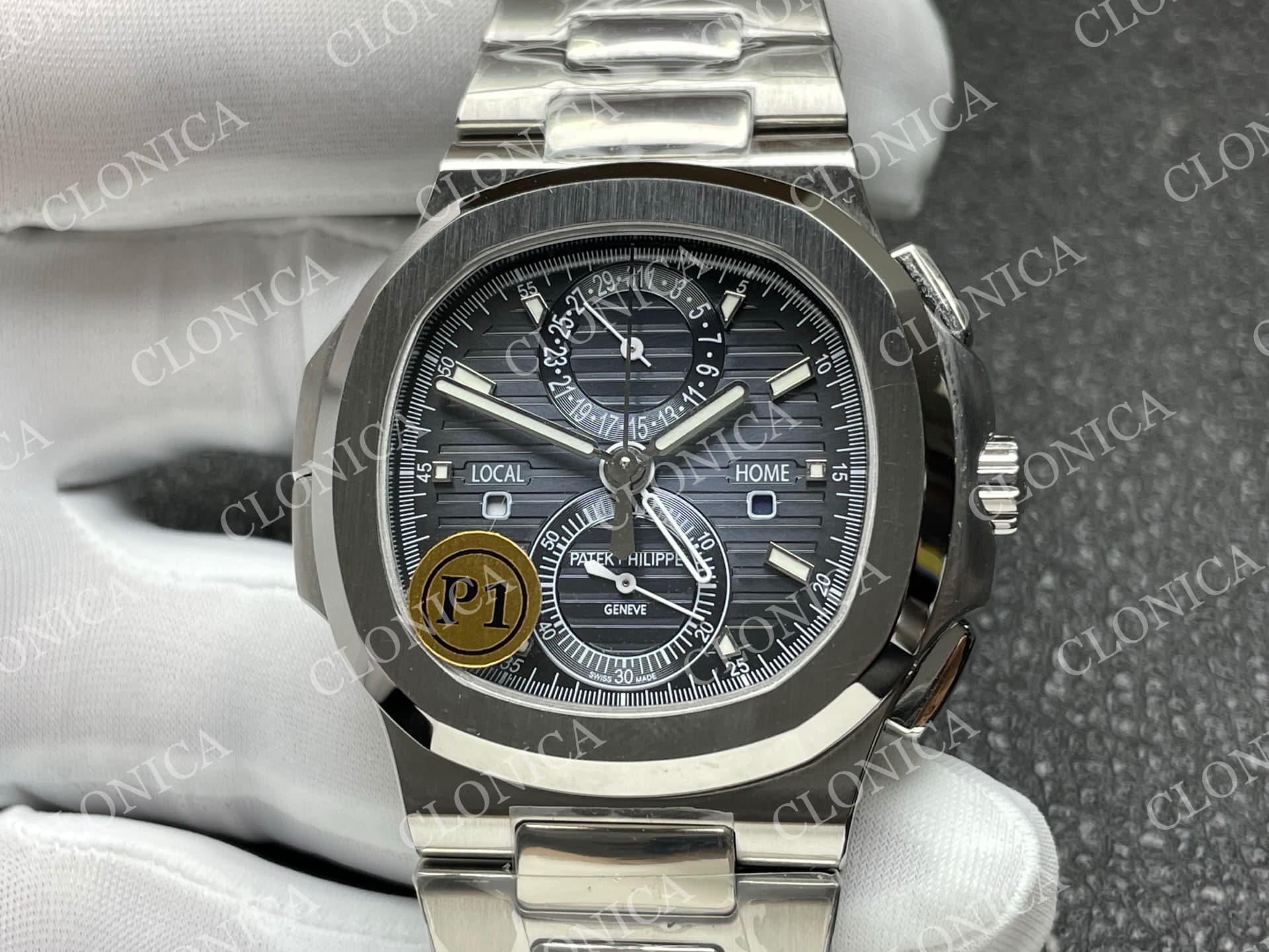 NAUTILUS 5990 SS BLUE DIAL — view 3