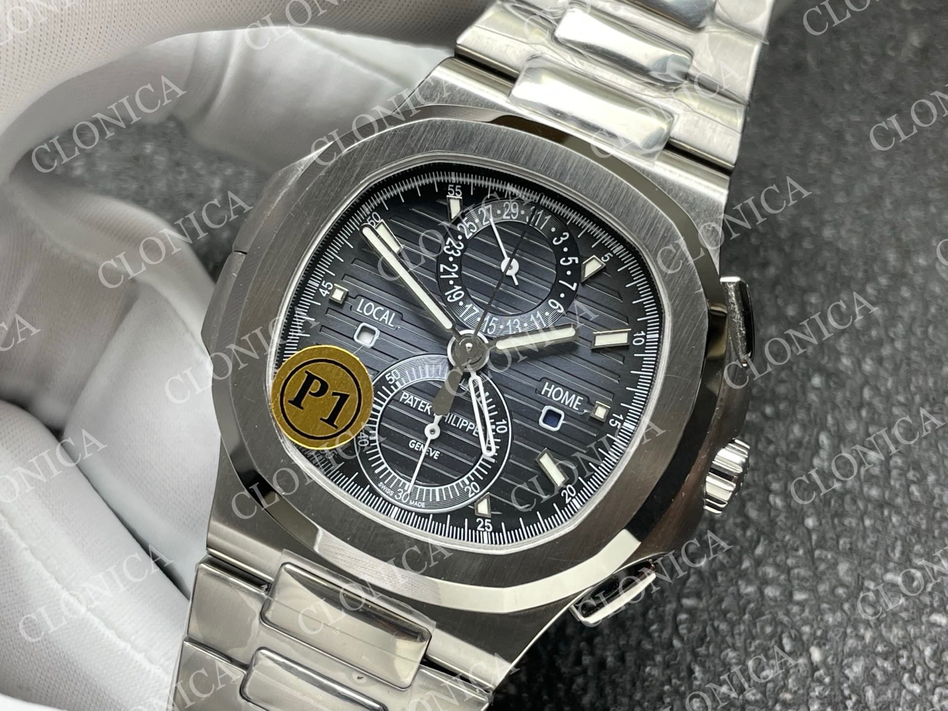NAUTILUS 5990 SS BLUE DIAL — view 4