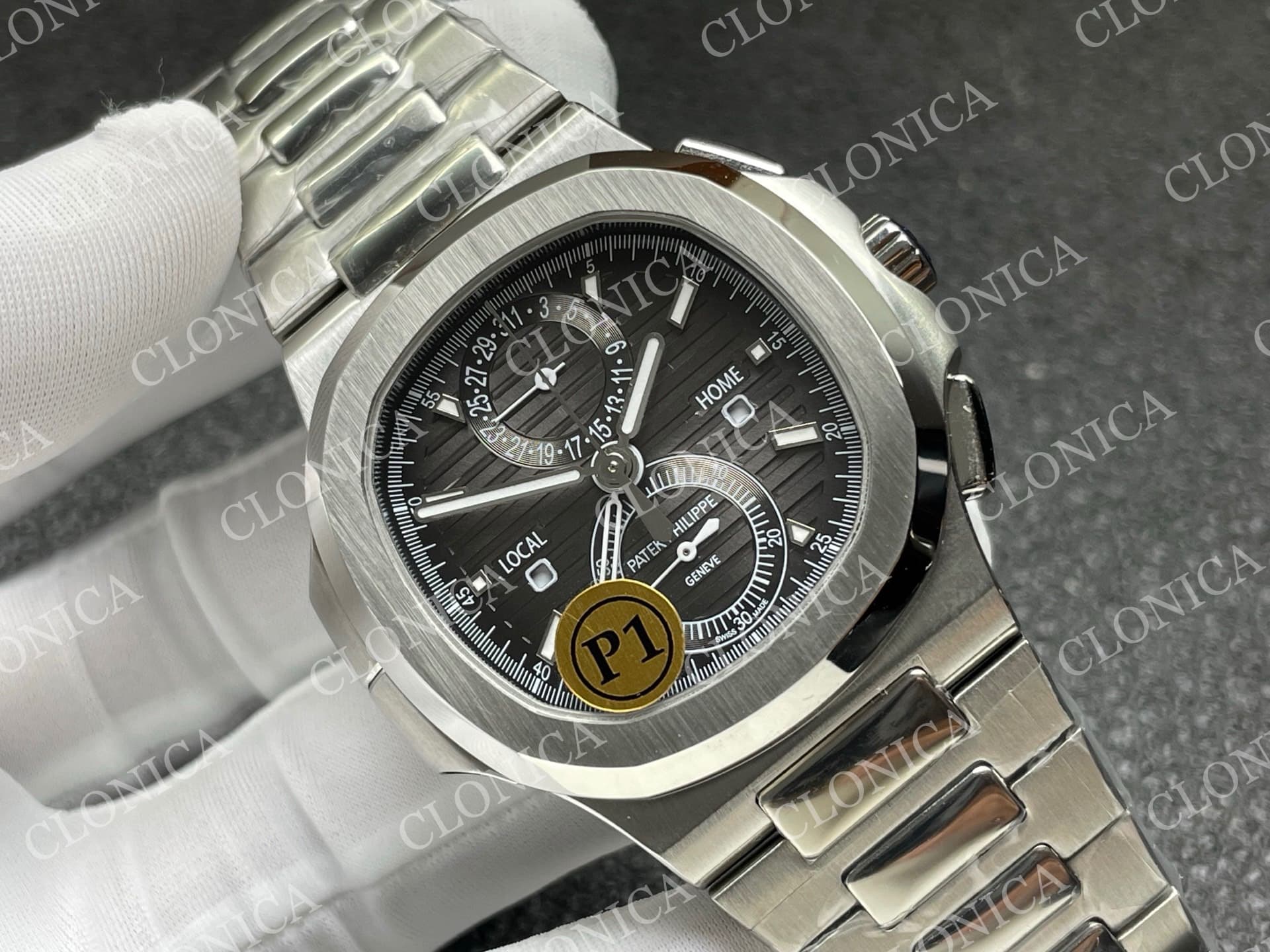 NAUTILUS 5990 SS GREY DIAL — view 2