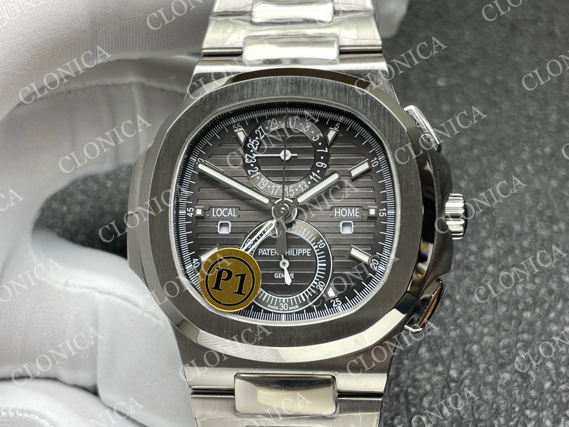 NAUTILUS 5990 SS GREY DIAL — view 3