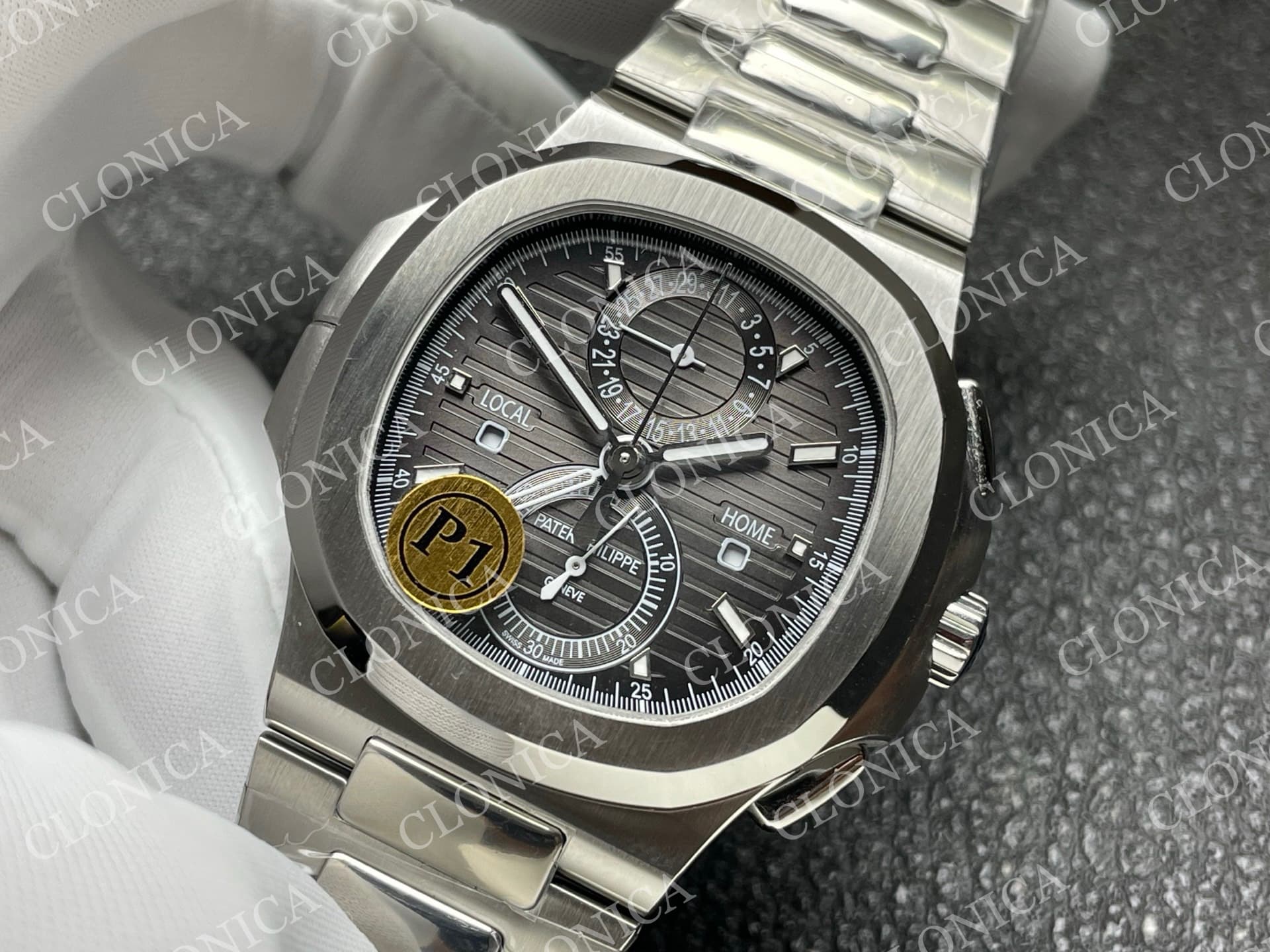 NAUTILUS 5990 SS GREY DIAL — view 4