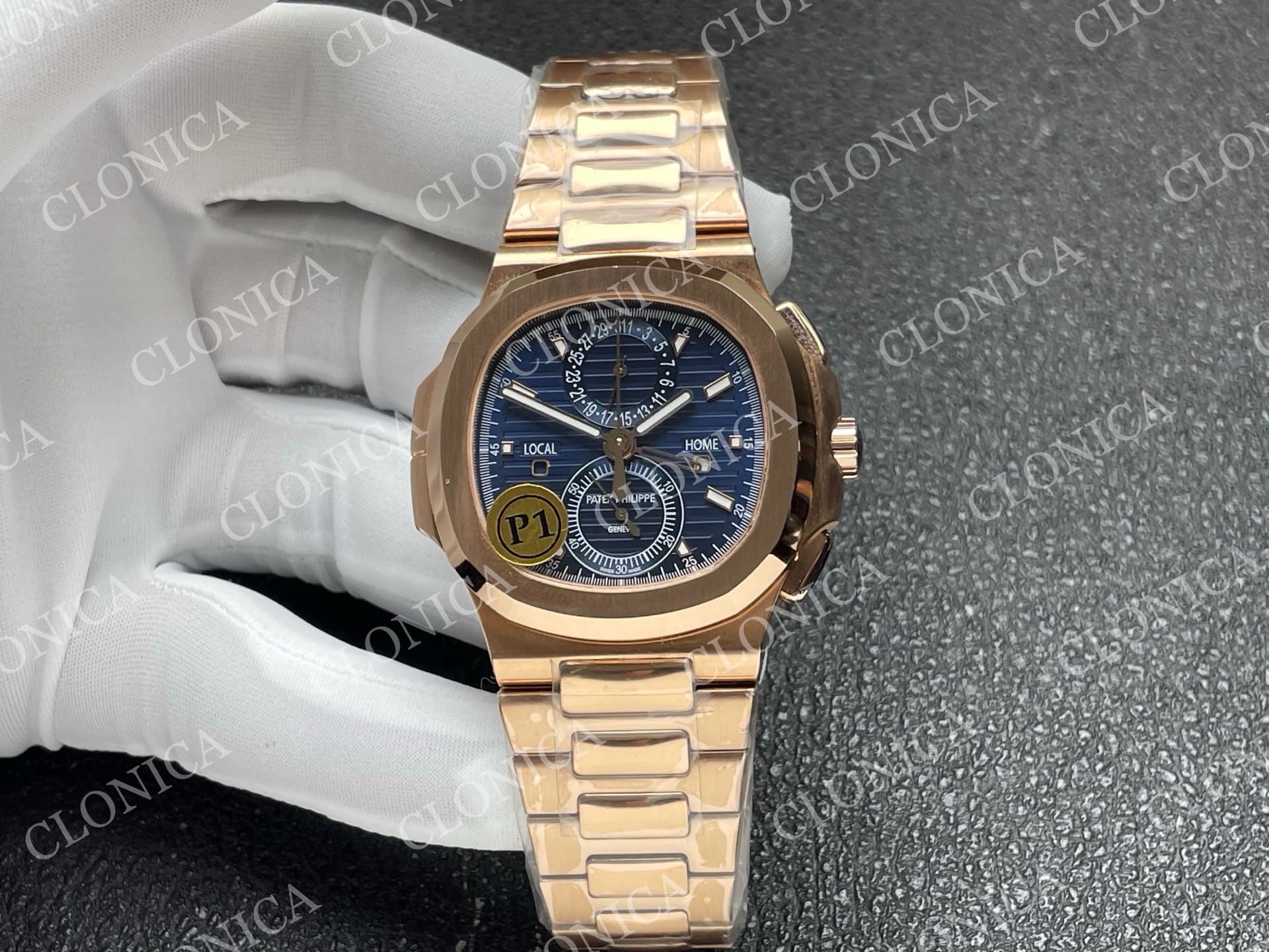 NAUTILUS 5990 RG BLUE DIAL — view 1