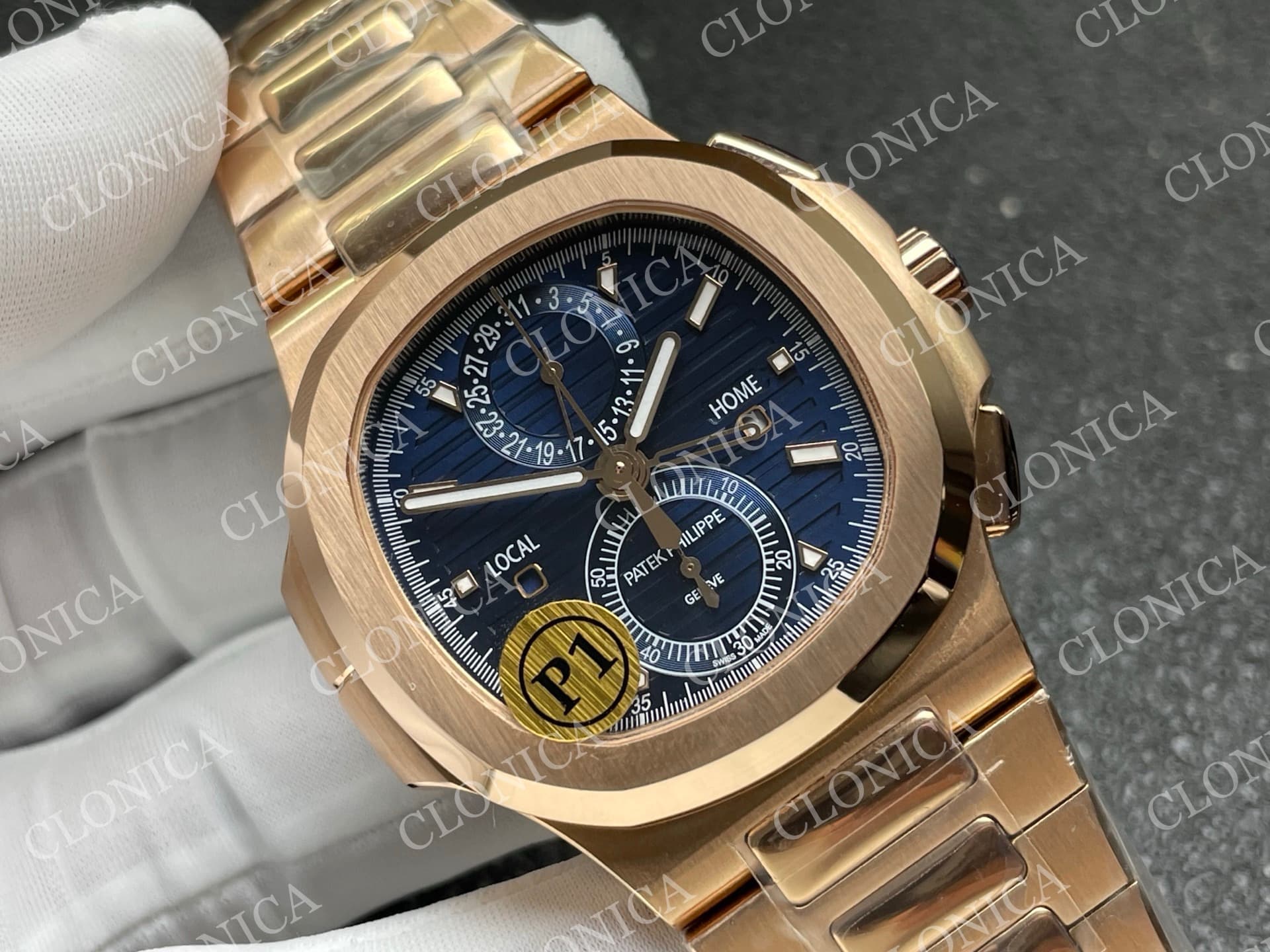 NAUTILUS 5990 RG BLUE DIAL — view 2