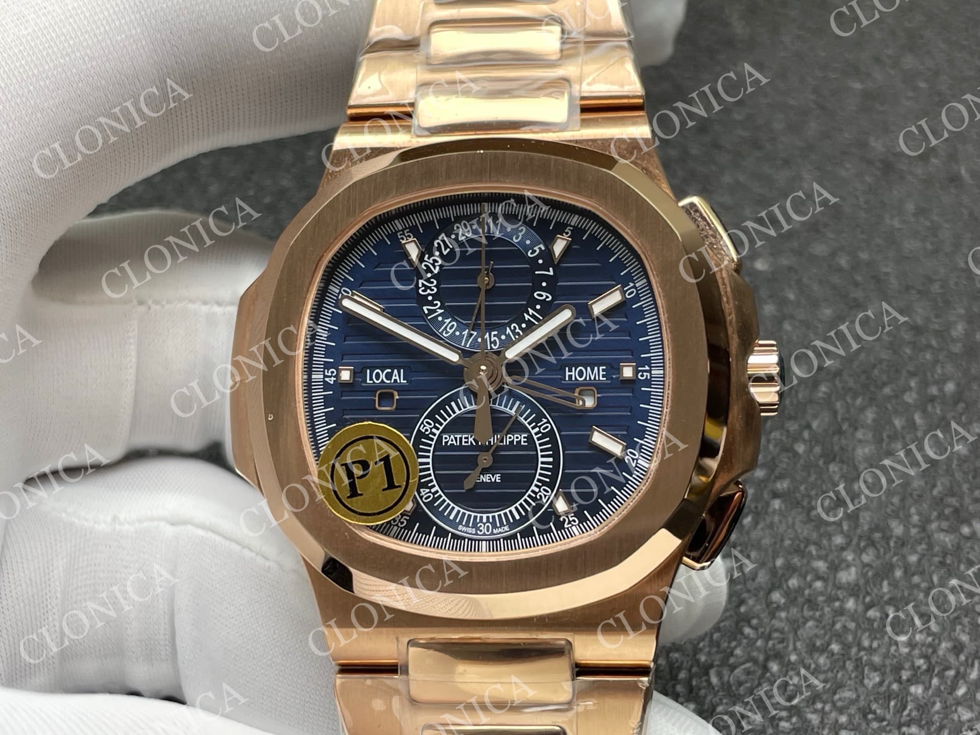 NAUTILUS 5990 RG BLUE DIAL — view 3