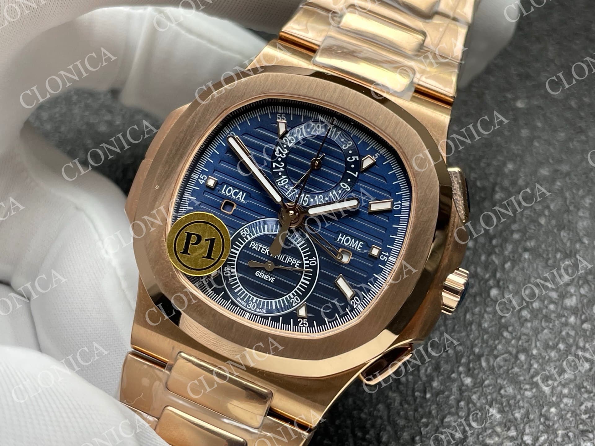NAUTILUS 5990 RG BLUE DIAL — view 4