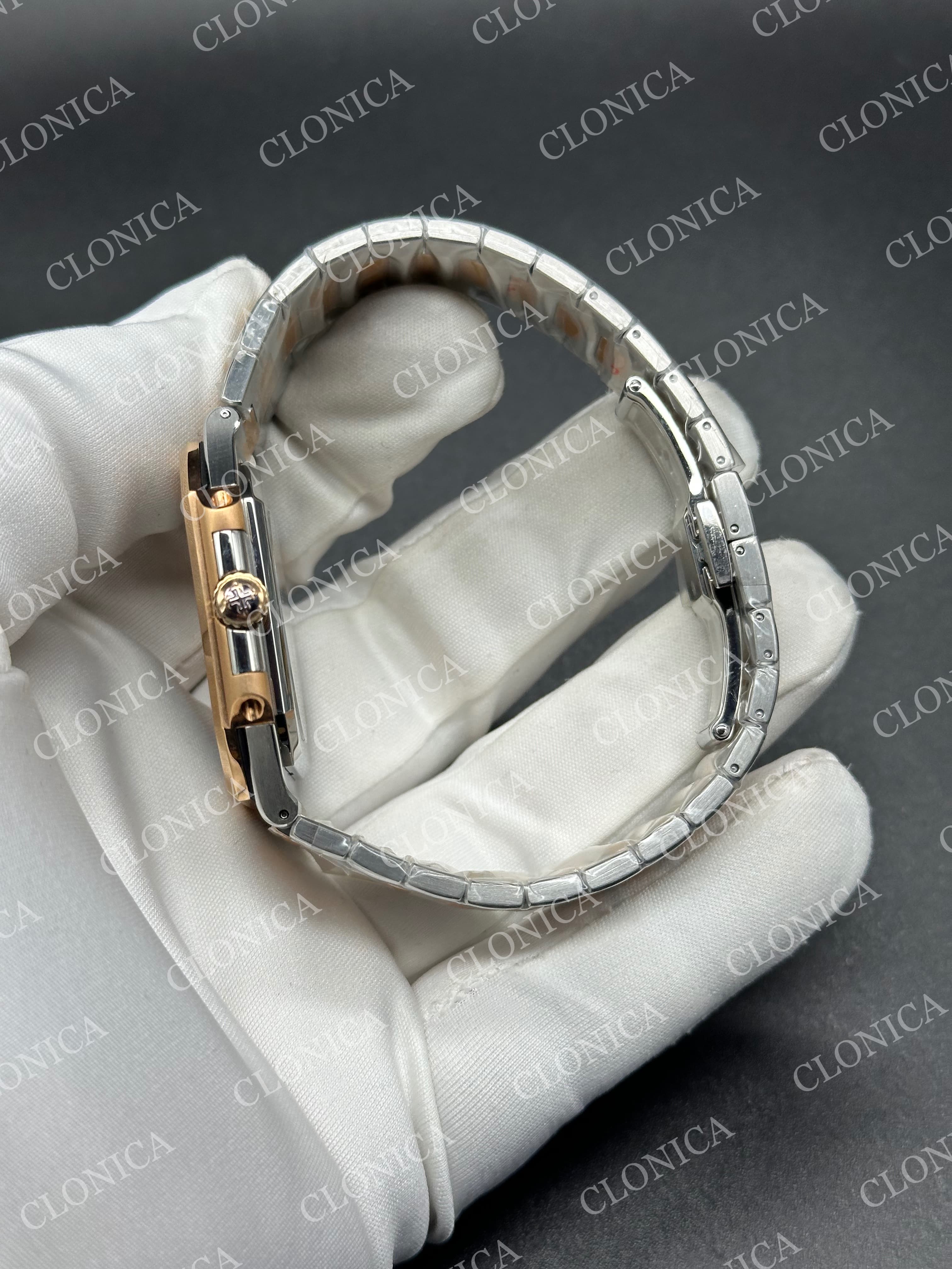 CUBITUS 5821 SS/RG BLUE DIAL ON SS/RG BRACELET — view 4