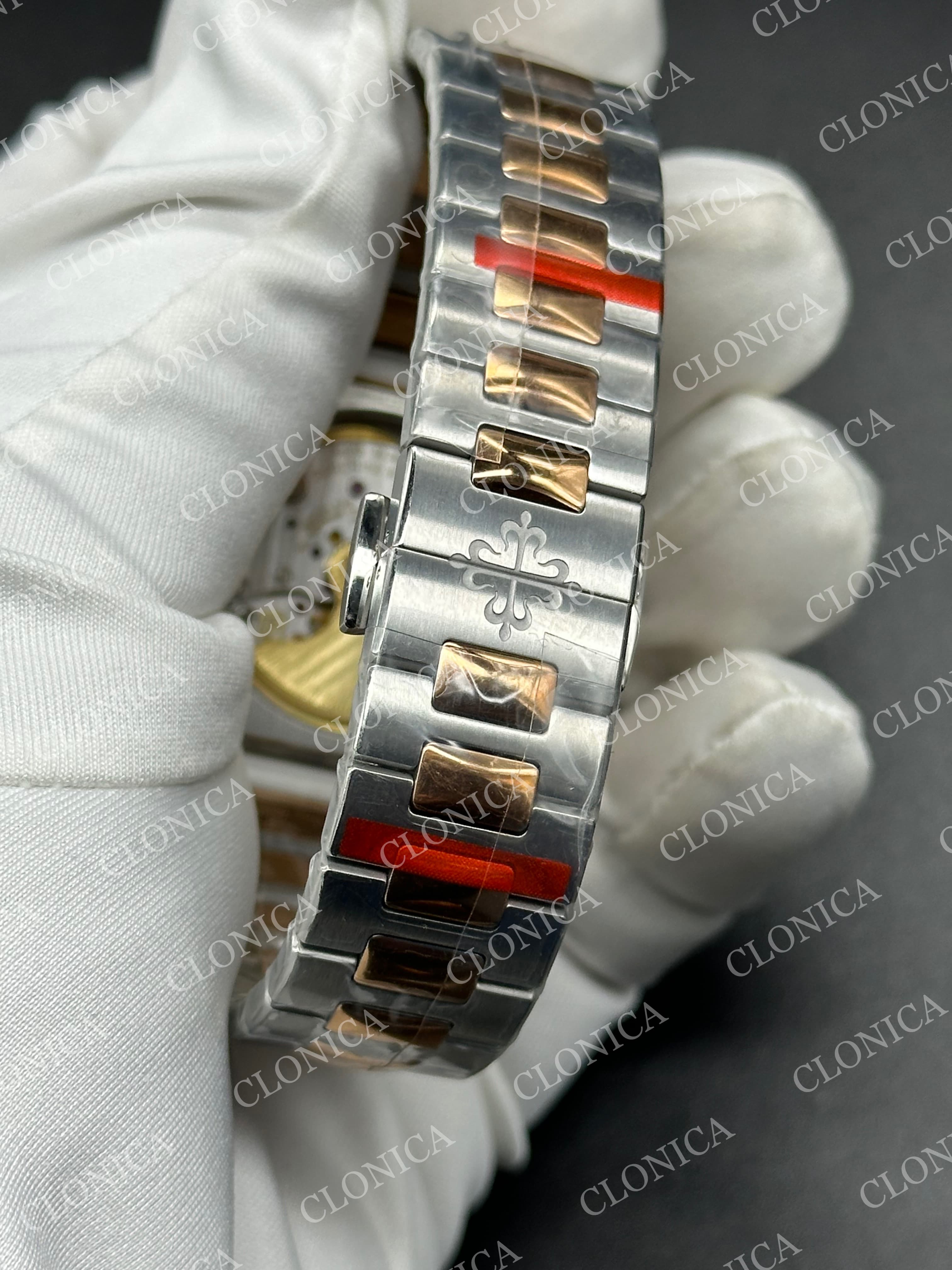 CUBITUS 5821 SS/RG BLUE DIAL ON SS/RG BRACELET — view 6