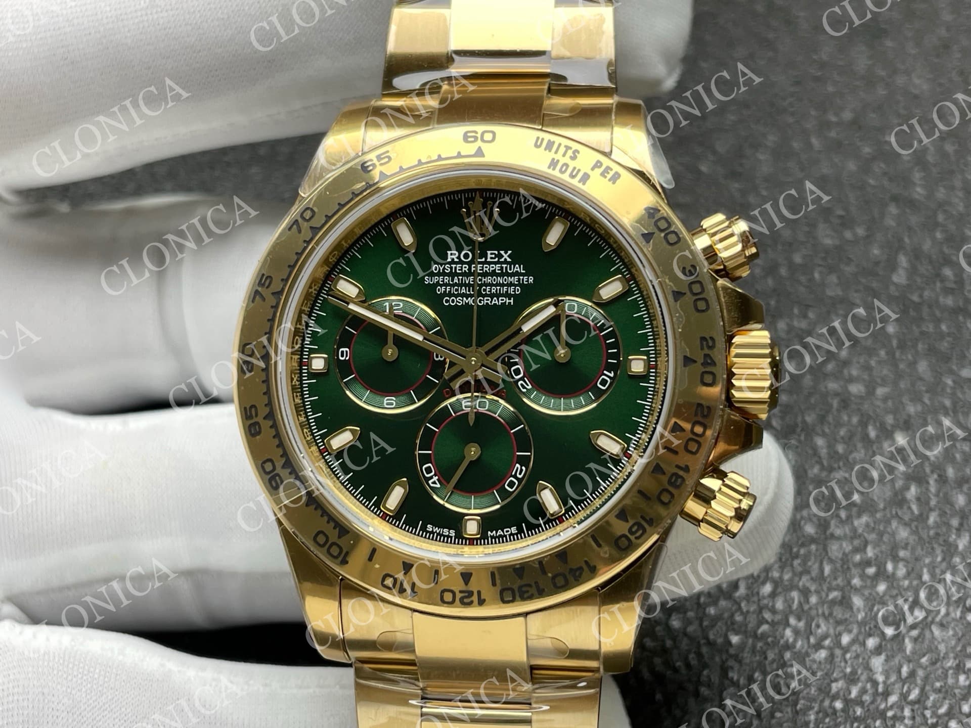 DAYTONA GAIN WEIGHT YG GREEN DIAL ON YG BRACELET 4130 — view 3