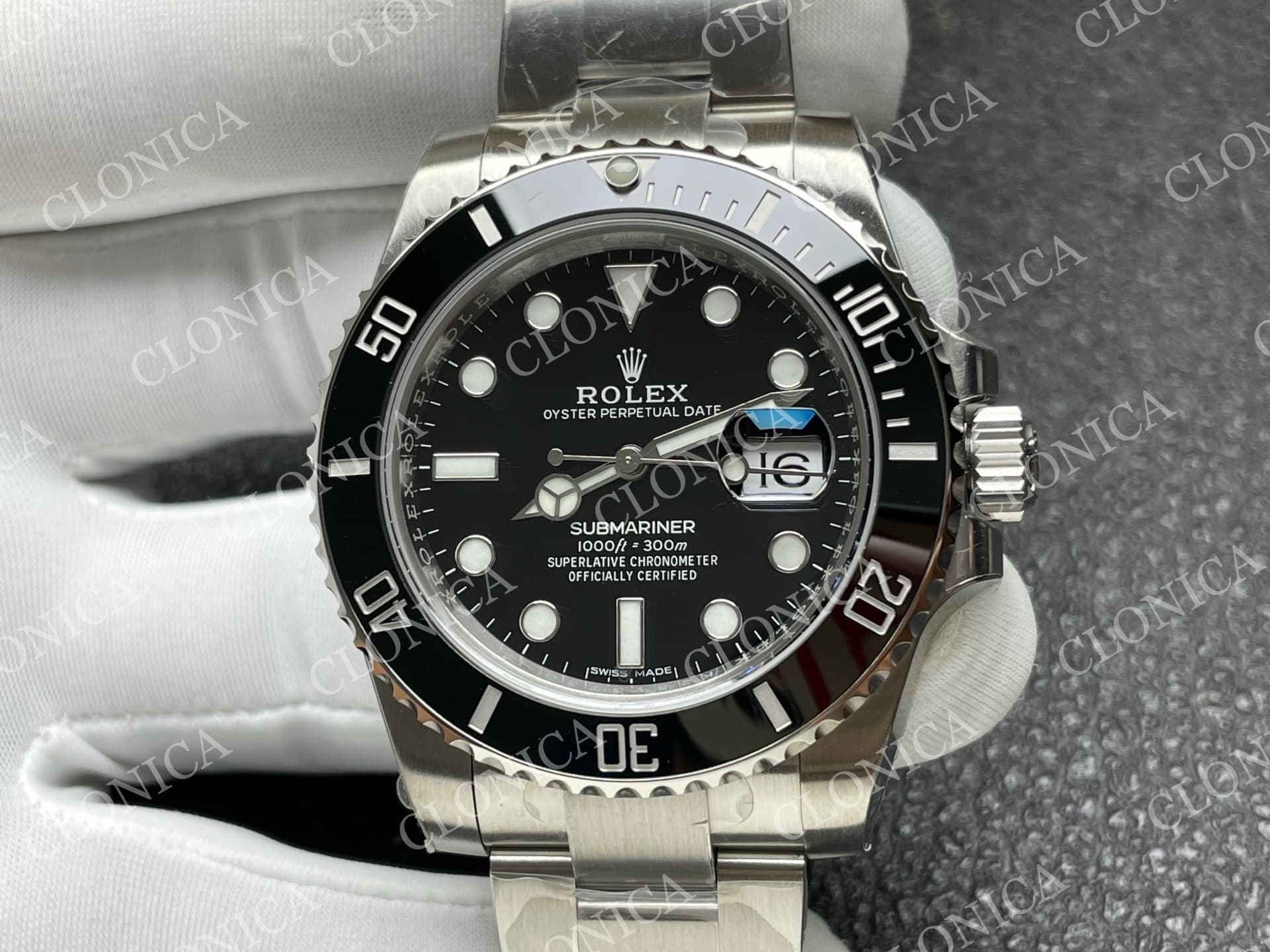 SUBMARINER 116610 40MM BLACK CERAMIC 904L SS BLACK DIAL — view 3