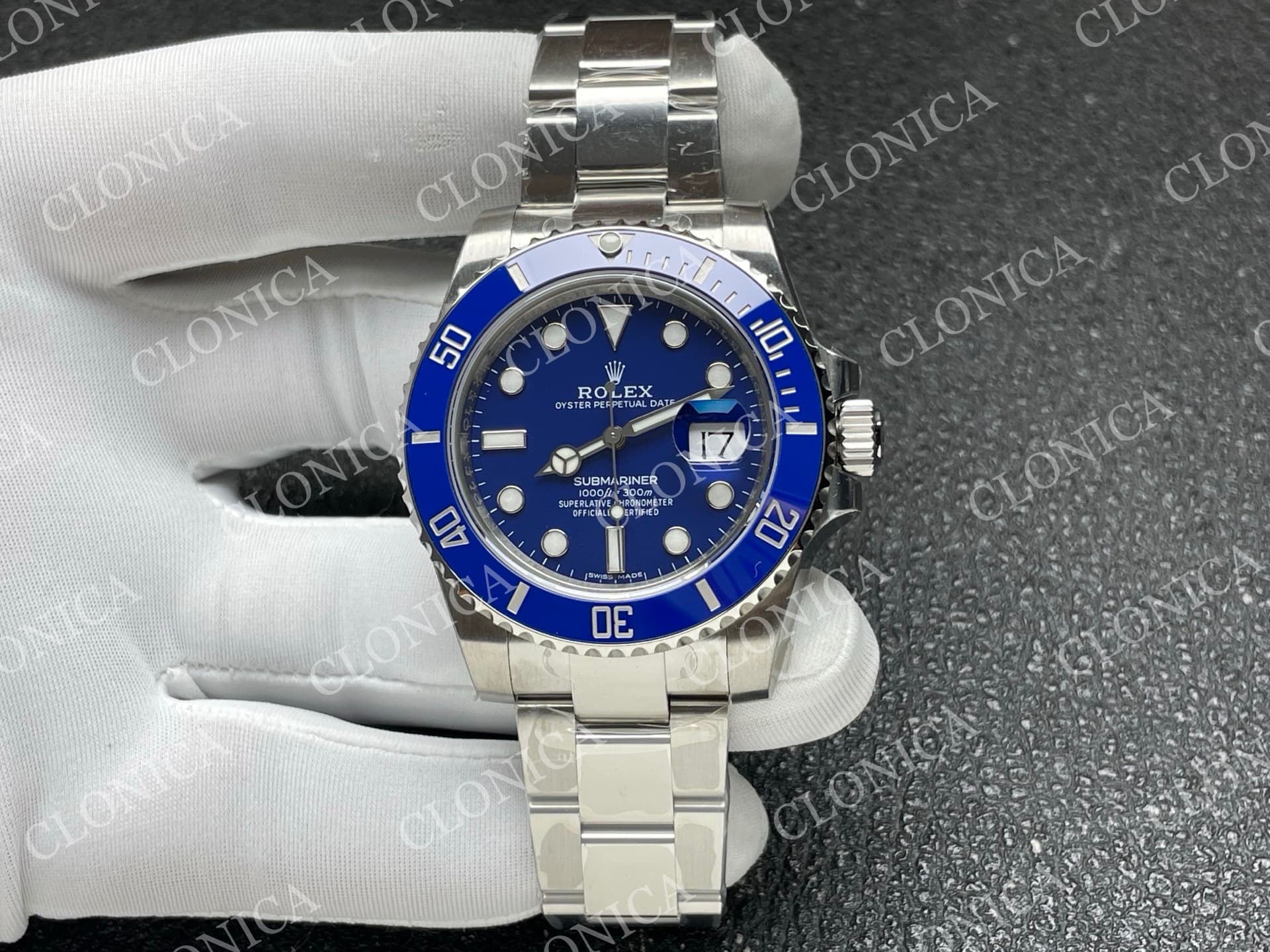SUBMARINER 116610 40MM BLUE CERAMIC 904L SS BLUE DIAL — view 1
