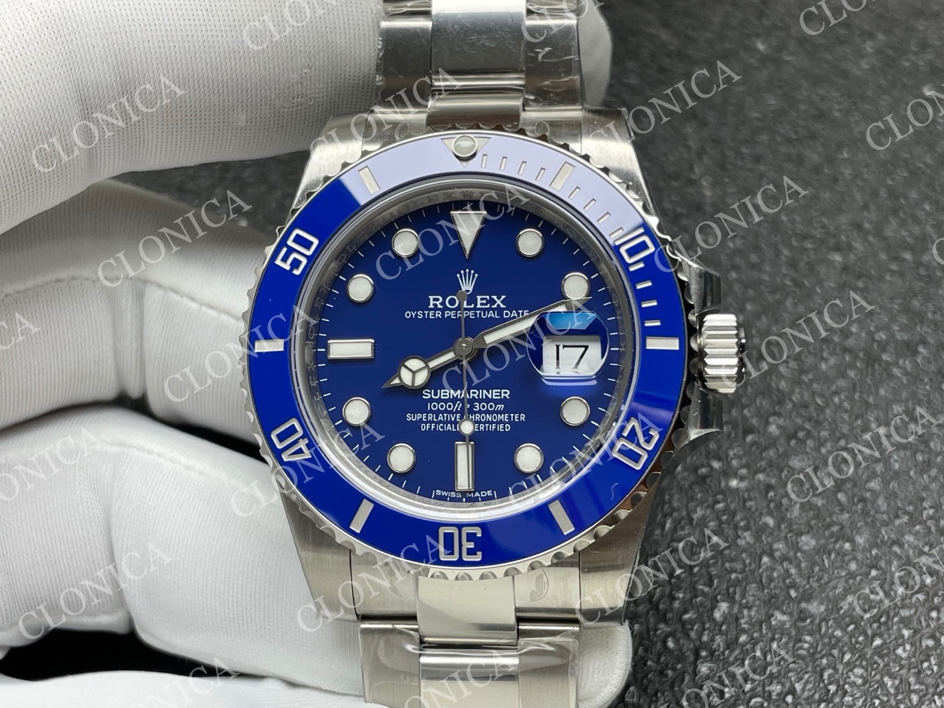 SUBMARINER 116610 40MM BLUE CERAMIC 904L SS BLUE DIAL — view 3