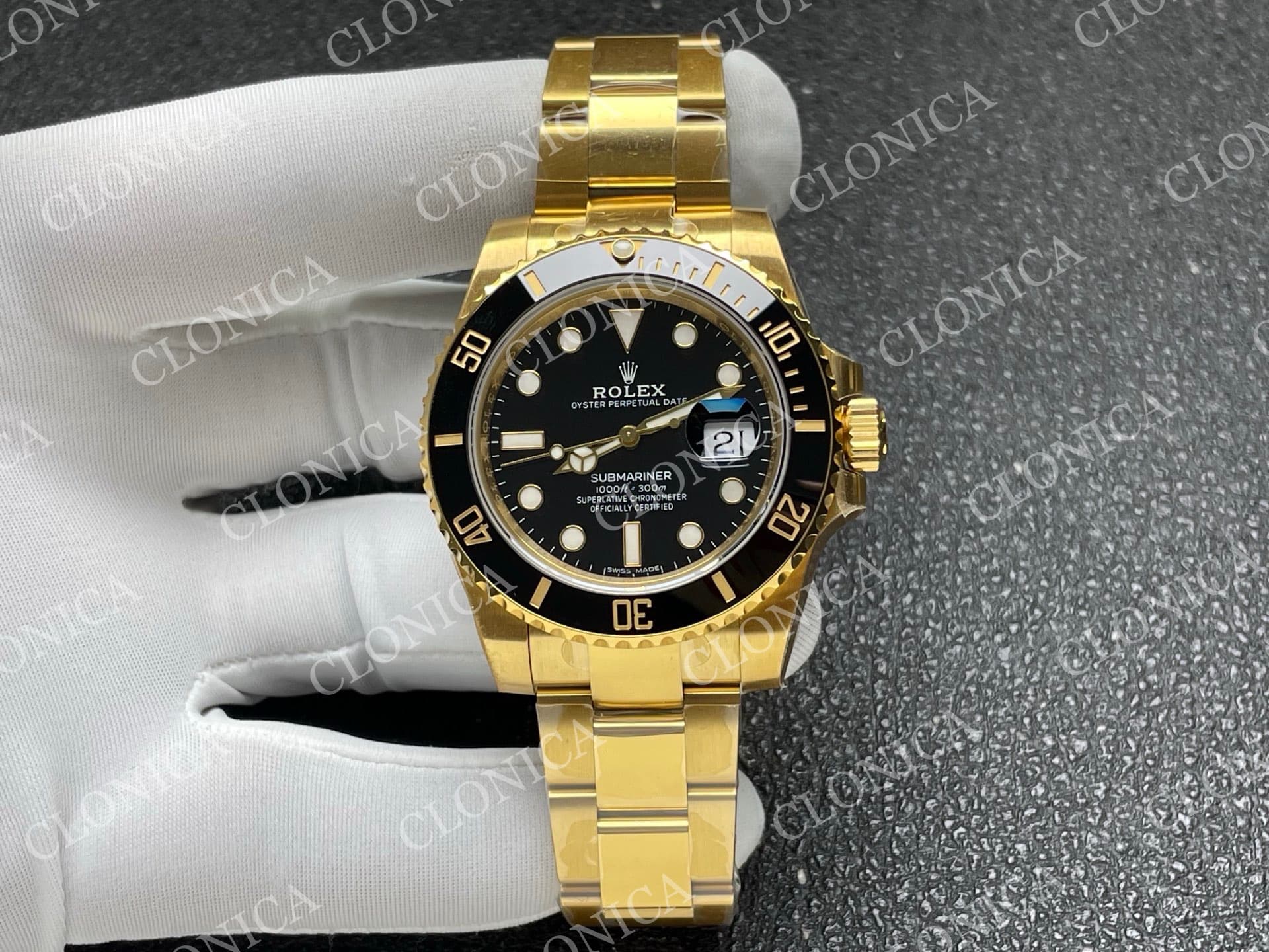 SUBMARINER 116610 40MM BLACK CERAMIC 904L YG BLACK DIAL — view 1