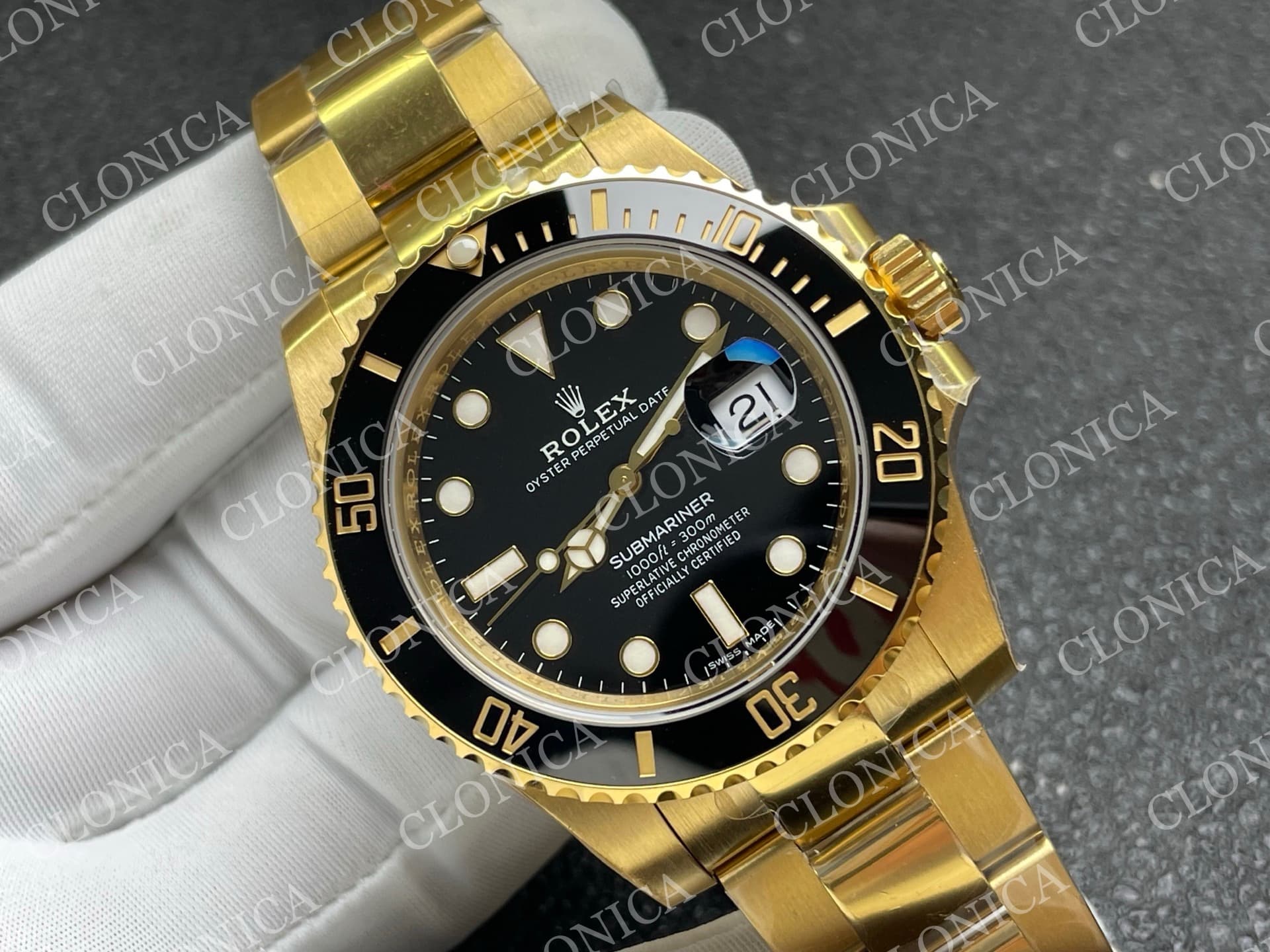 SUBMARINER 116610 40MM BLACK CERAMIC 904L YG BLACK DIAL — view 2
