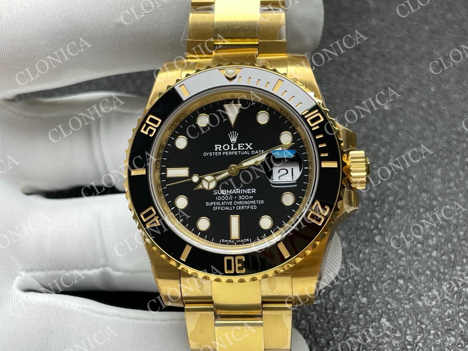 SUBMARINER 116610 40MM BLACK CERAMIC 904L YG BLACK DIAL — view 3