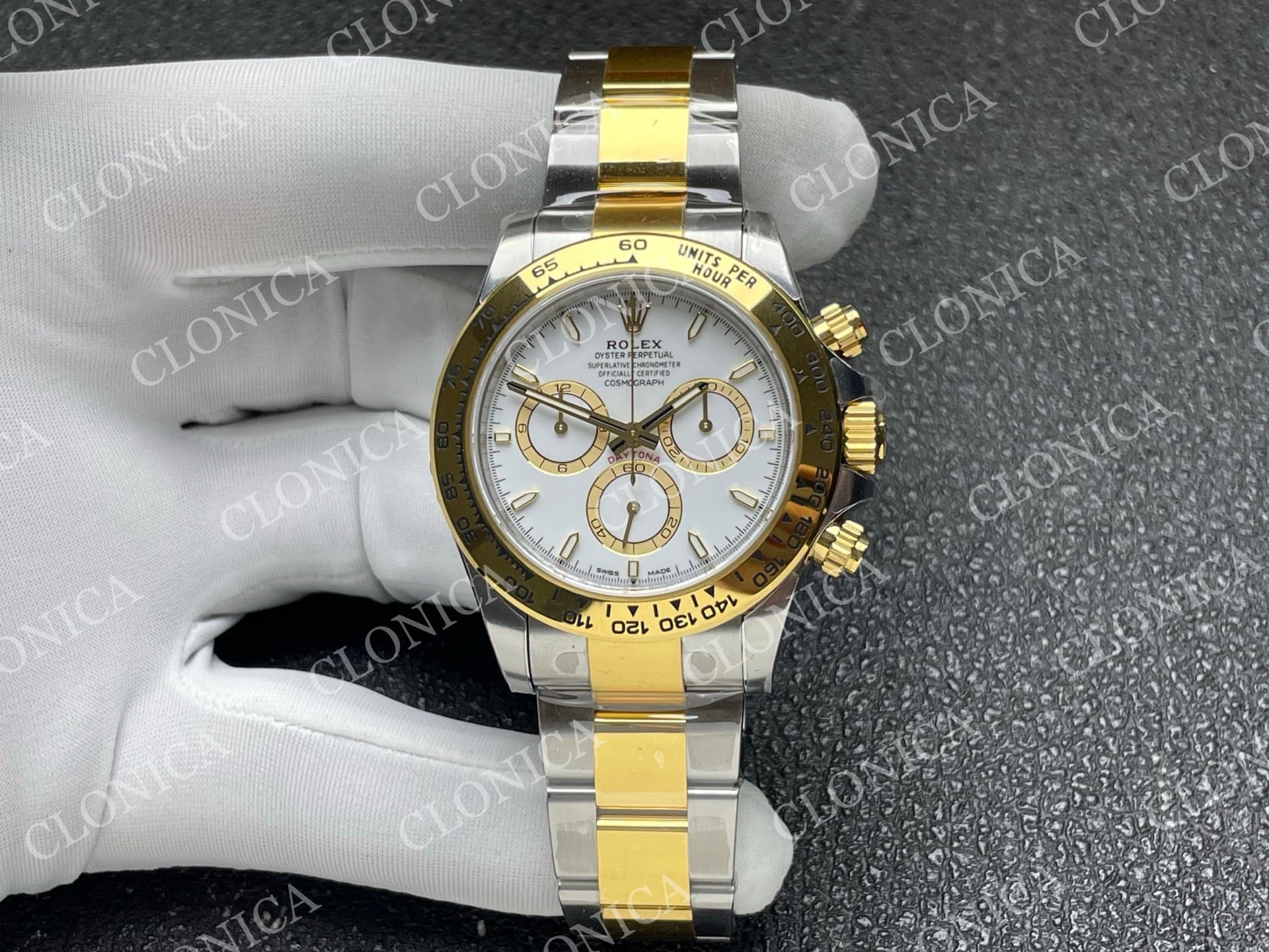 DAYTONA 126503 SS/YG GAIN WEIGHT WHITE DIAL ON OYSTER BRACELET — view 1